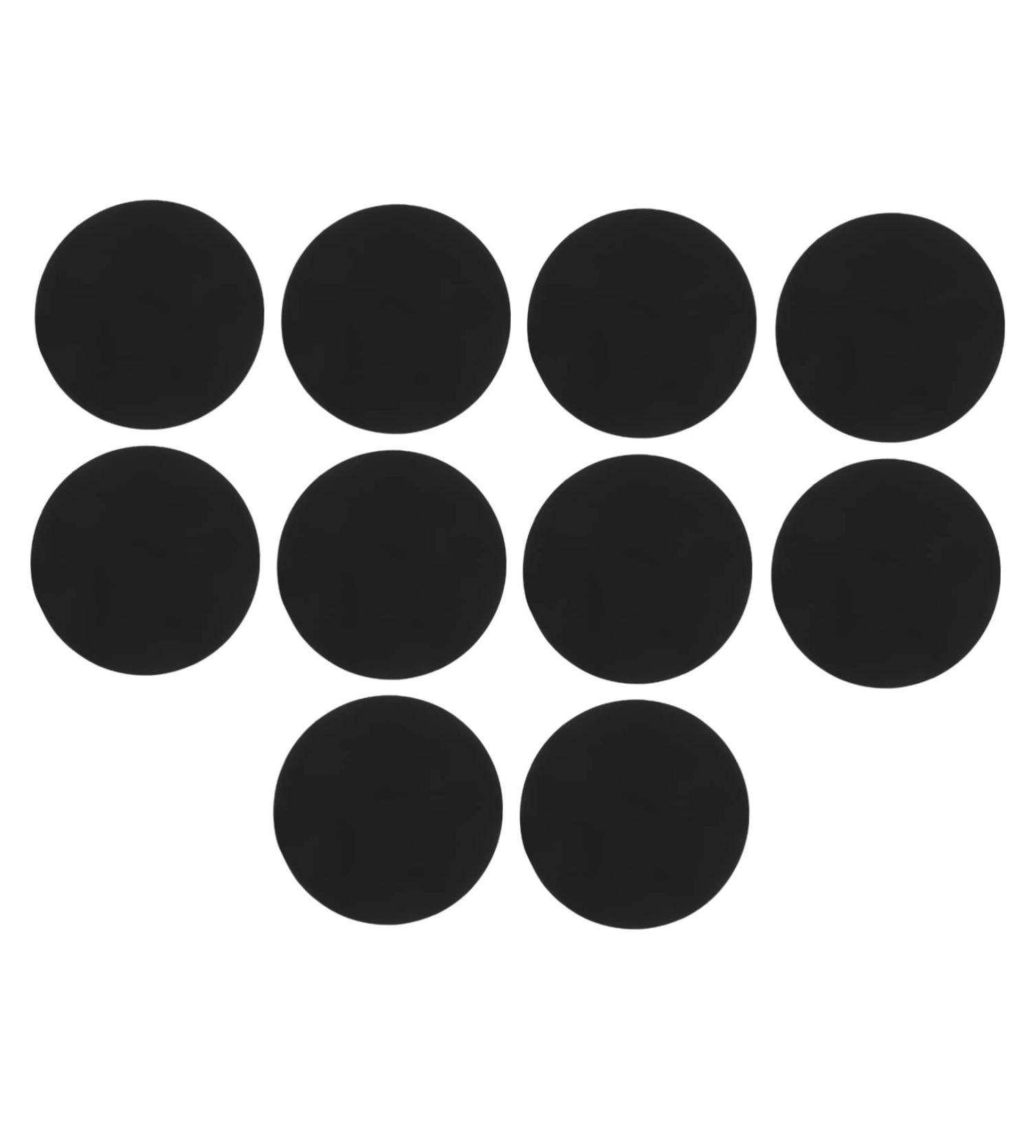 10pcs Nail Polish Palette Tray - Silicone Makeup Tool for Nail Art Black 9.5x9.5 cm - Perfect for Manicure & Painting - Buy Online on GoSupps.com