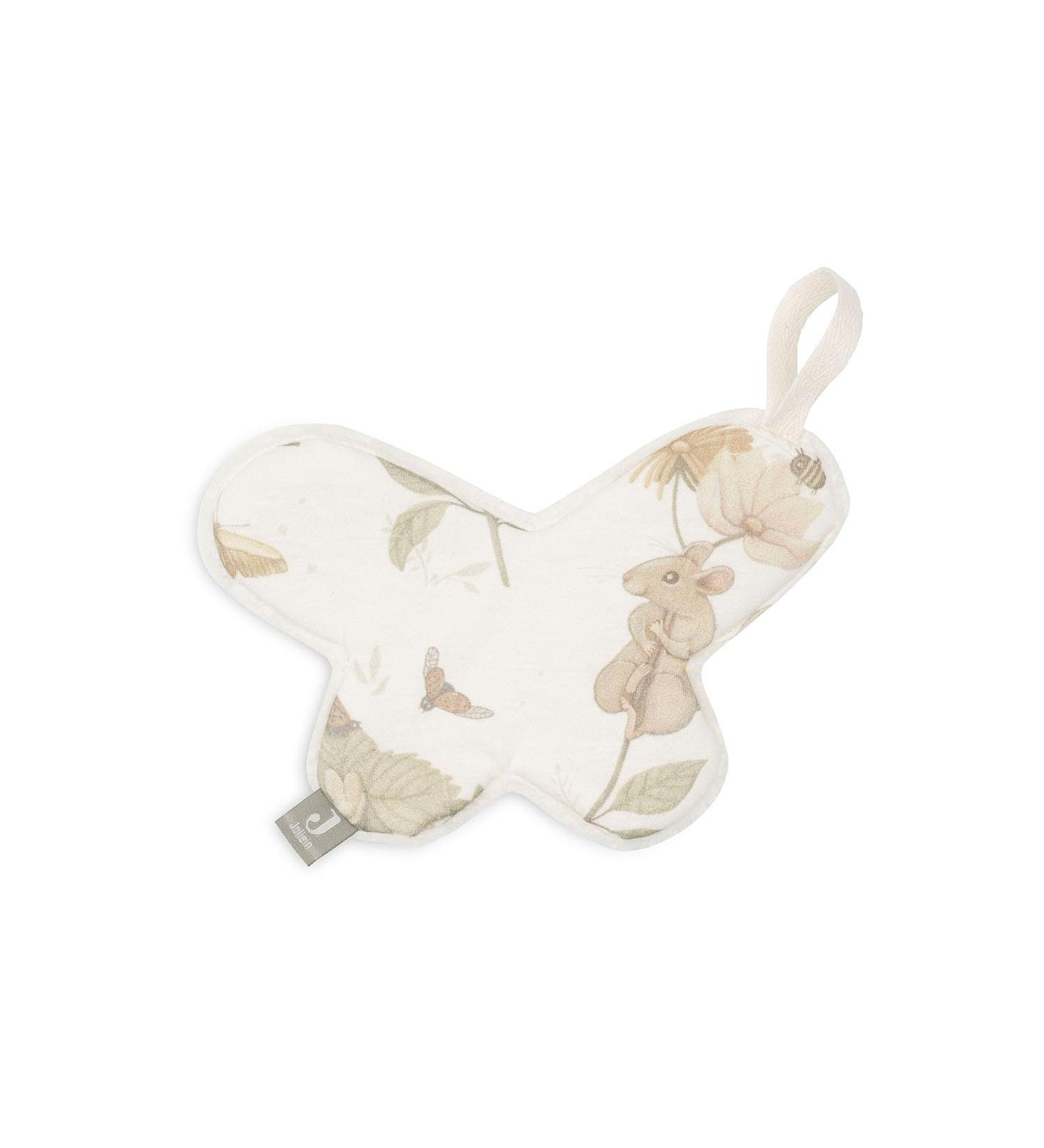 Jollein Dreamy Mouse Cuddle & Pacifier Blanket - White (19x11 cm) | International Shipping - Buy Online on GoSupps.com