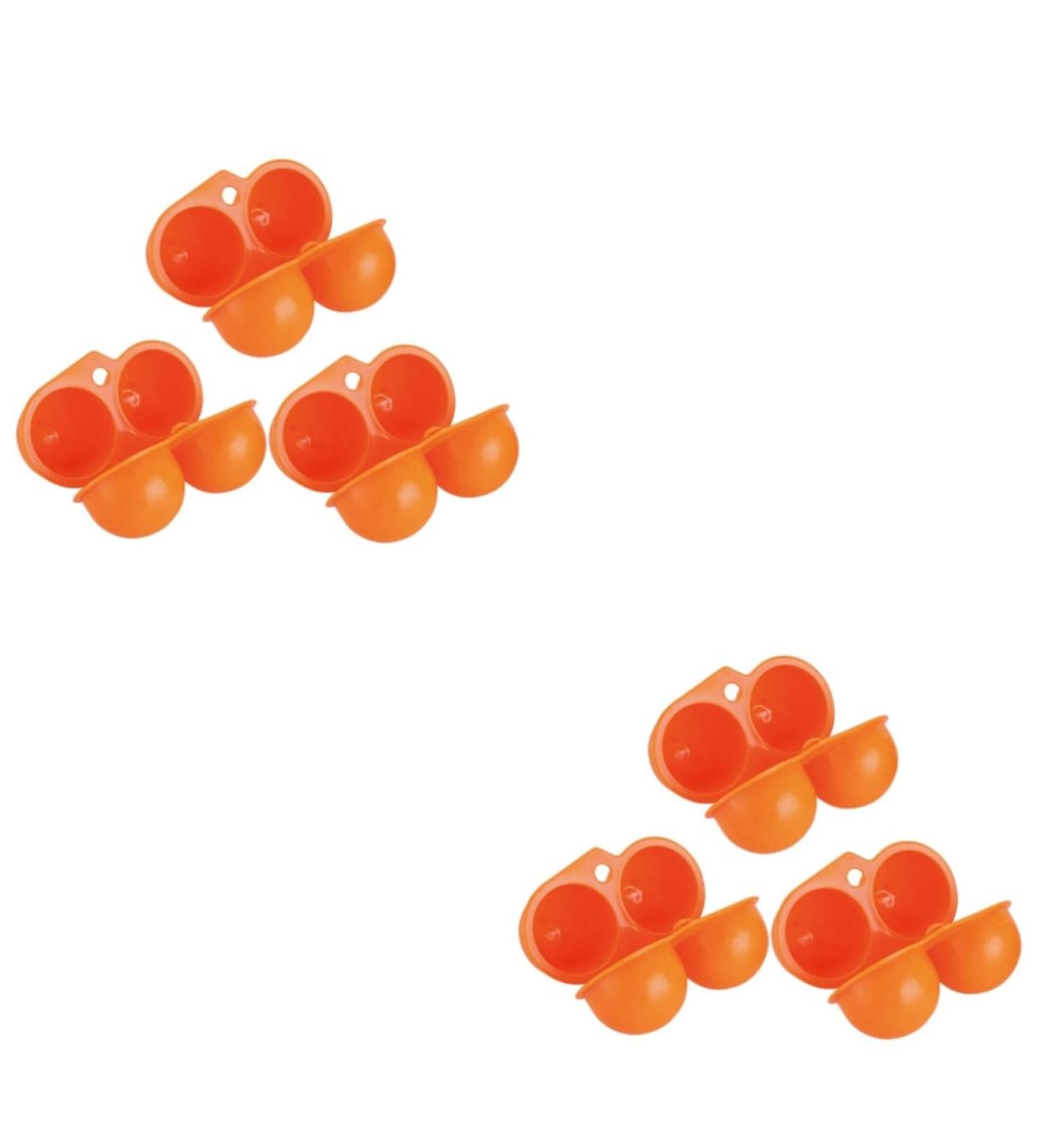 Angoily 6 Pcs Outdoor Egg Container Eggs Egg Holder Fridge Containers Portable Egg Case Refrigerator Mustard - Buy Online on GoSupps.com