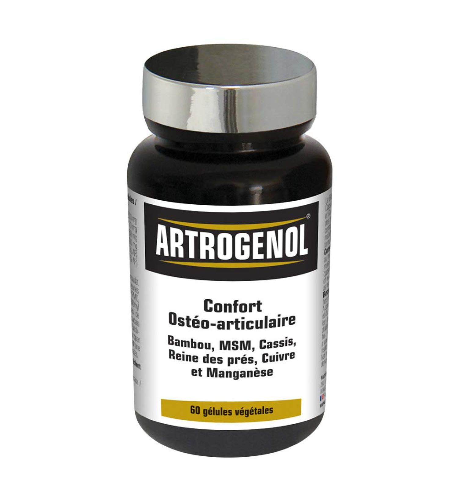 NUTRI EXPERT - Artrogenol - Confort ost o-articulaire - Formul e base de Bambou MSM Cassis Reine des pr s Cuivre et Mangan se - Cure de 30 j - 60 g lules v g tales - Buy Online on GoSupps.com