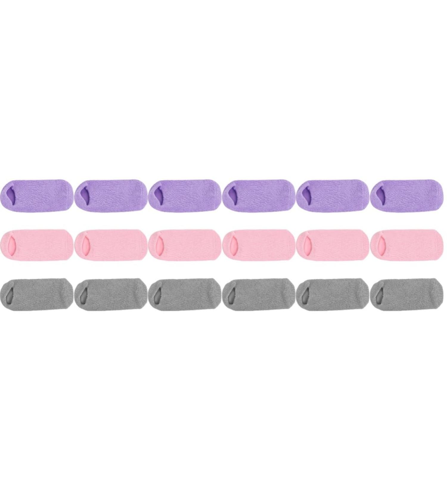 DOITOOL 9 Pairs Foot Gel Socks Non Lotion Socks Cosmetic Moisturizing Socks Beauty Salon Gel Socks Moisturizing Socks Overnight Moisture Enhancing Socks Spa Miss Vegetable Gel Hydrating - Buy Online on GoSupps.com