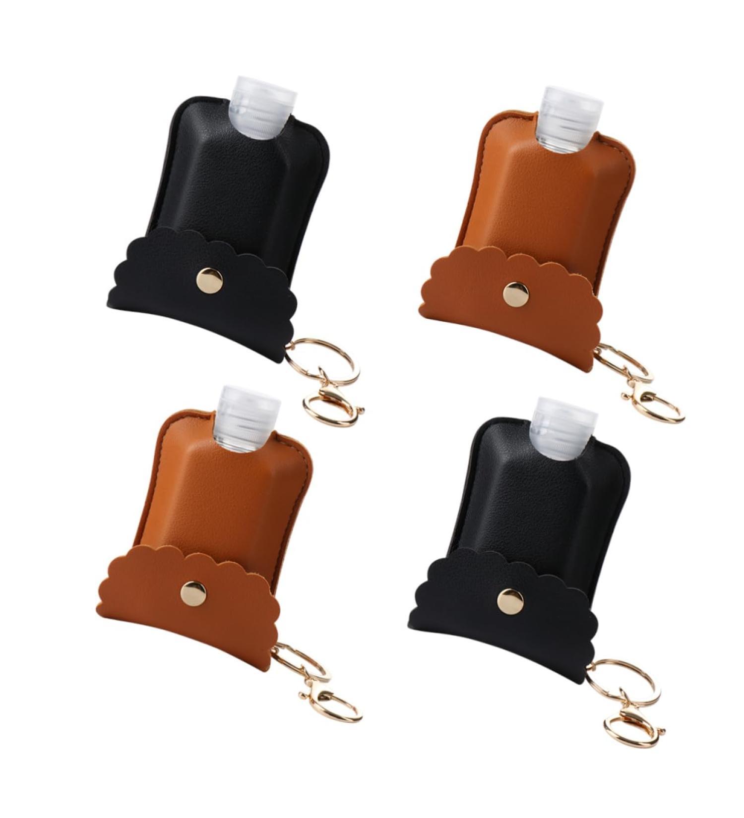 Didiseaon 4 Hand Wash Bottle with Keychain Key Fob Mini Hand Hand Lotion Squeezable Lotion Keychain Travel Container Travel Liquid Container Protective Bottle Cover - Buy Online on GoSupps.com