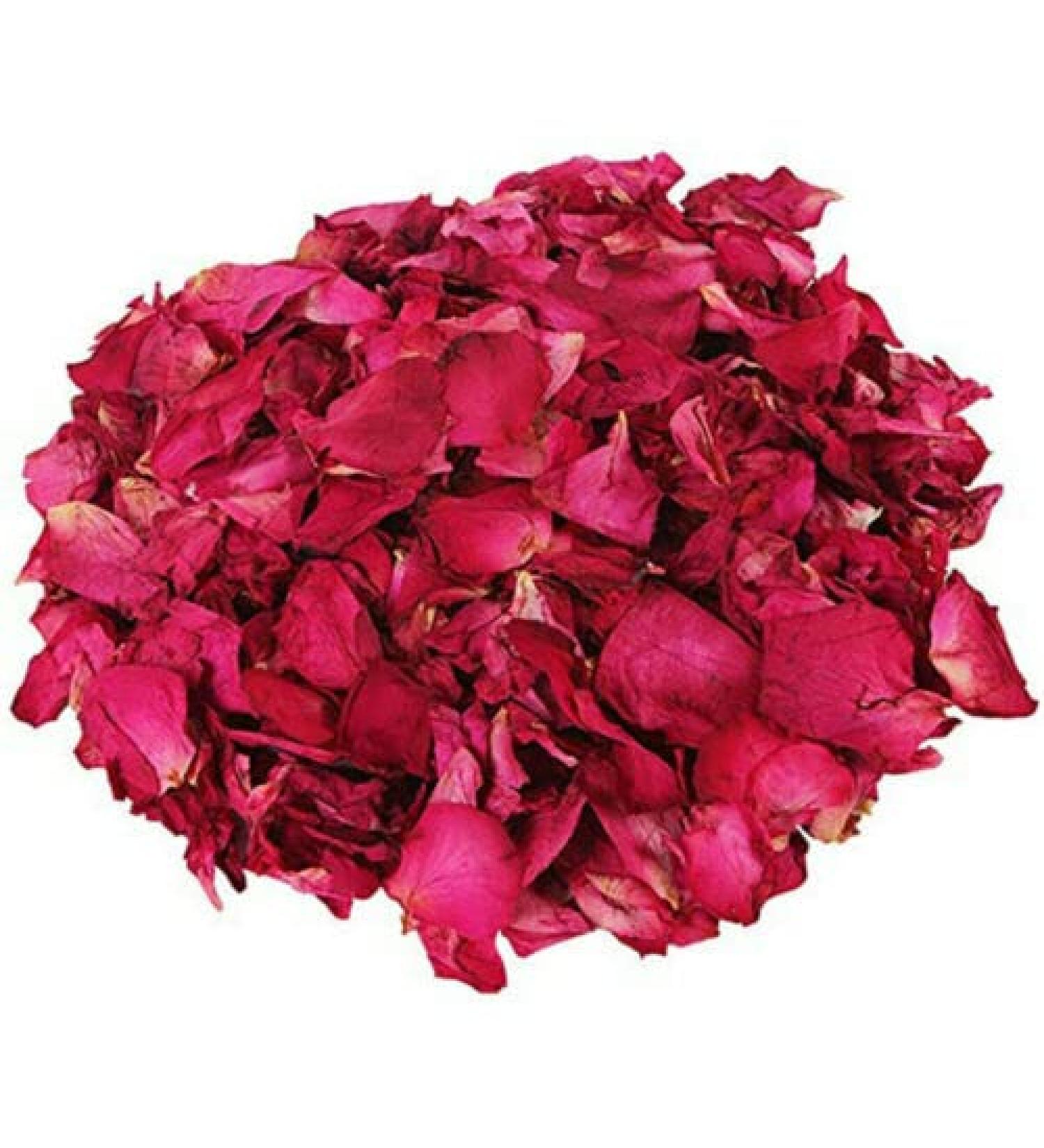 EliteKoopers 50g Dried Rose Petals Flower Natural Red Rose Dried Petals Edible Buds - Buy Online on GoSupps.com