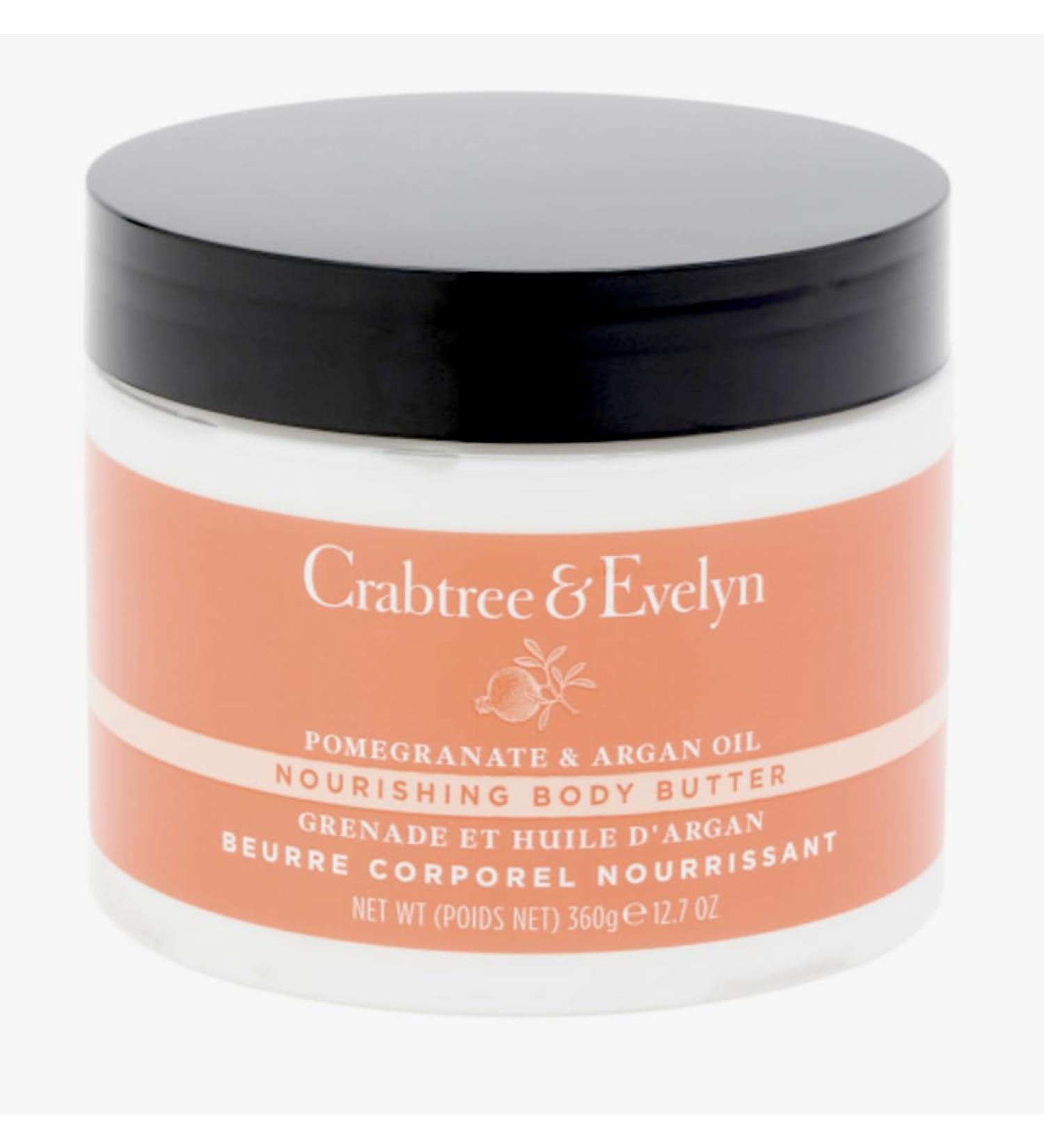 Crabtree & Evelyn Pomegranate & Argan Oil Nourishing Body Butter 12.7 oz