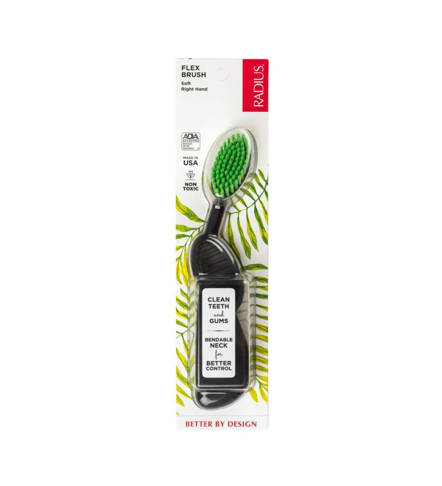 Buy Radius Scuba Toothbrush - Black Soft Right Hand - International Shipping Available - Buy Online on GoSupps.com