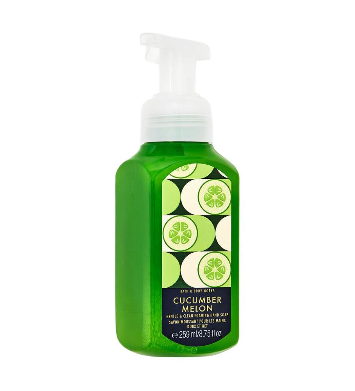 Bath and Body Works Cucumber Melon Gentle Foaming Hand Soap 8.75 Ounce (Cucumber Melon)