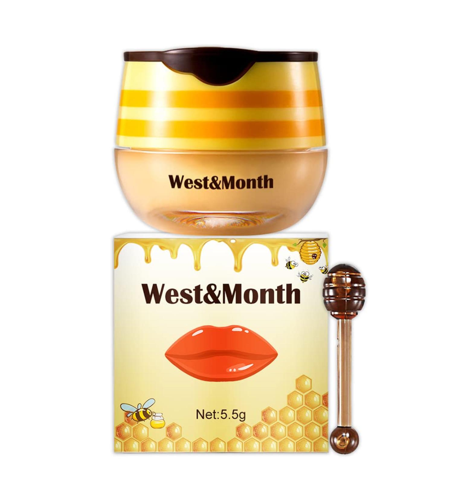 5.5g Bee Lip Balm Honey Pot Honey Propolis Lip Mask Moisturizing Moisture Nourishing Dry & Chapped Lips Lip Care - Buy Online on GoSupps.com