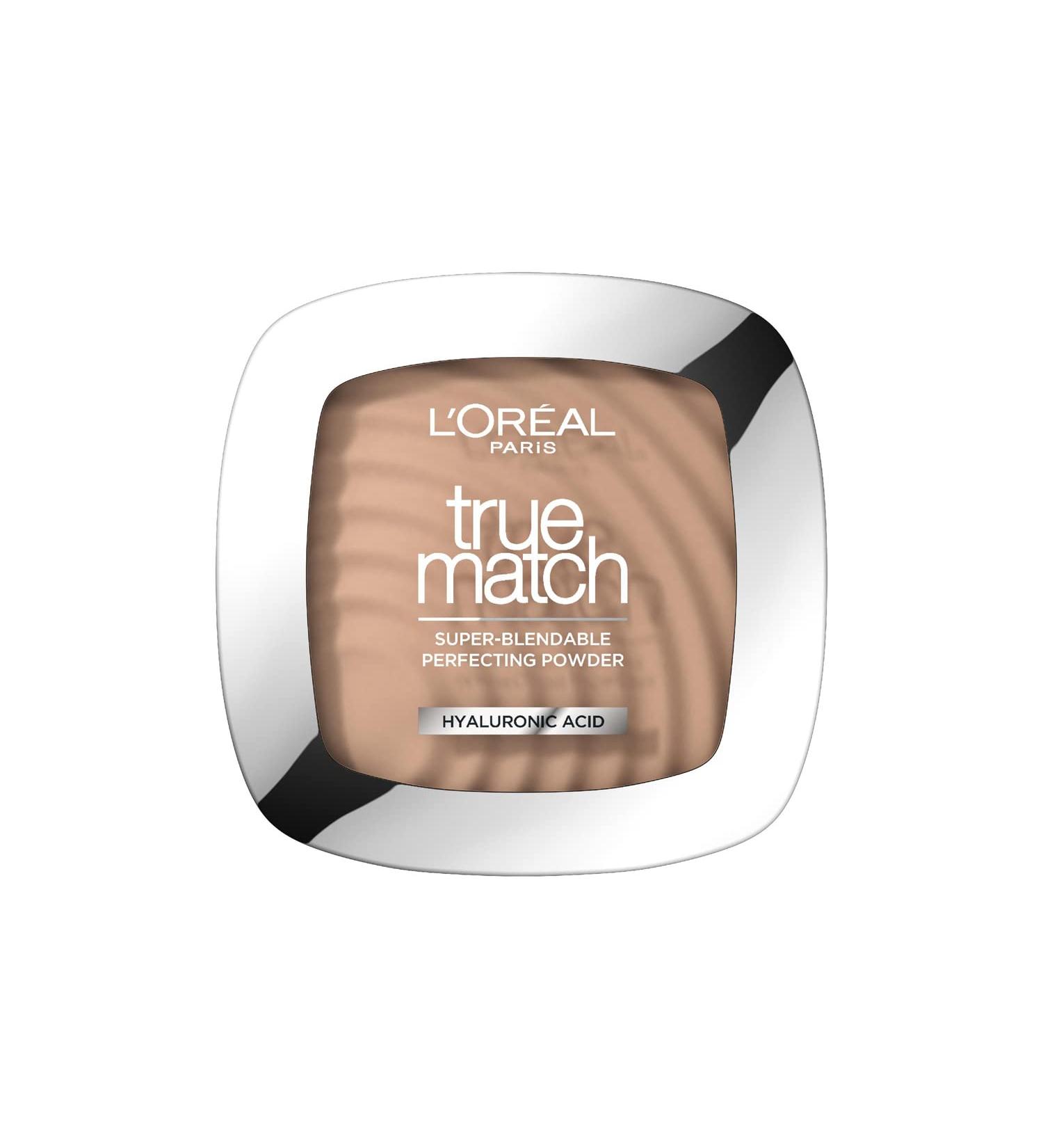 L'Or al Paris Powder Foundation Super-Blendable With Hyaluronic Acid Light Texture for a Flawless Finish True Match Perfecting Powder N4 N4 9 g (Pack of 1) - Buy Online on GoSupps.com