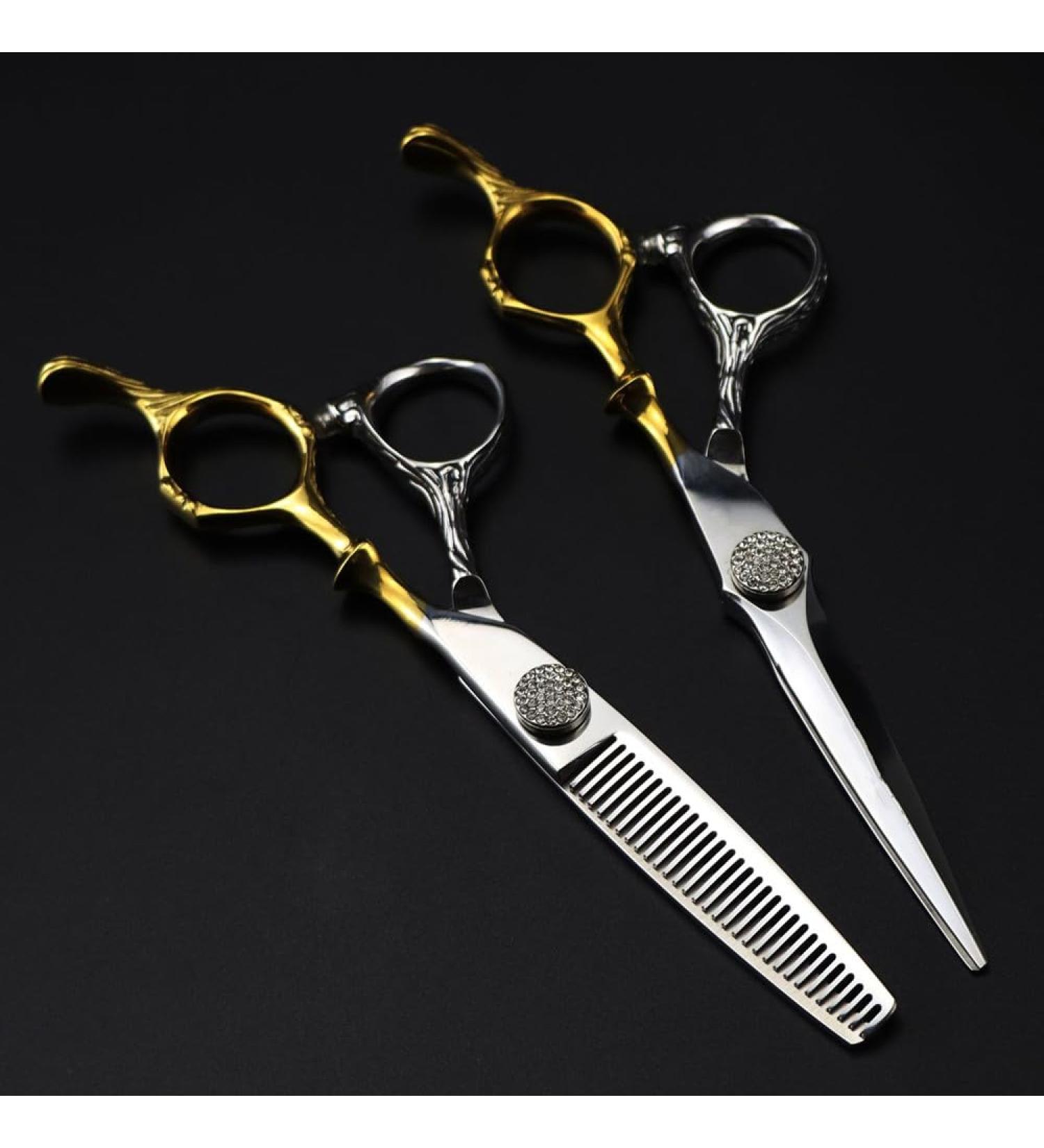 Hair Cutting Scissors 6 Inch Professional JP 440c Steel Scissor Big Gem Hair Scissors Haircut Thinning Barber Makas Cutting Shears Hairdressing Scissors Set - Buy Online on GoSupps.com