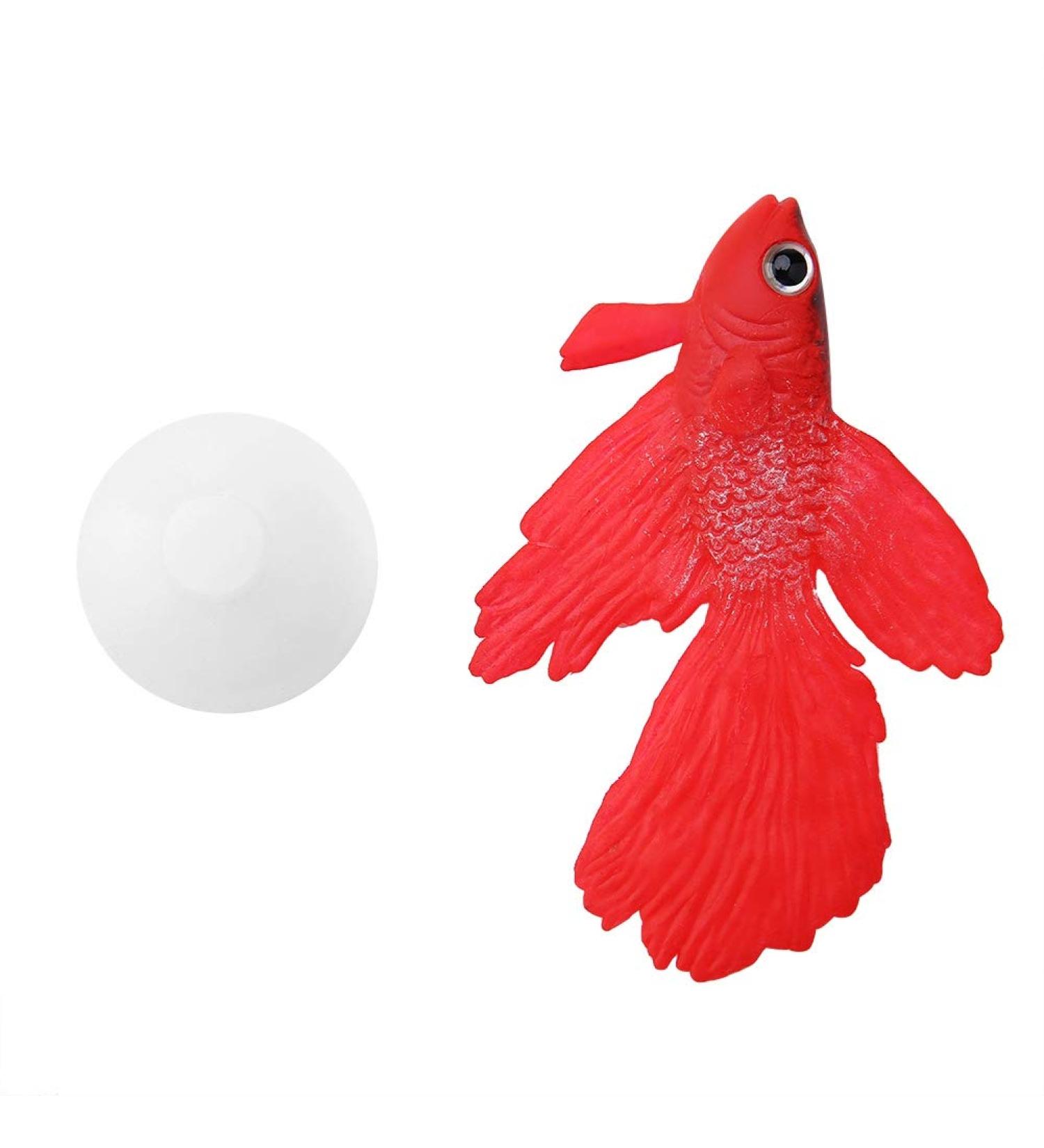 Buy Red Betta Fish | Floating Artificial Fish Decorations for Aquariums | International Shipping Available - Buy Online on GoSupps.com