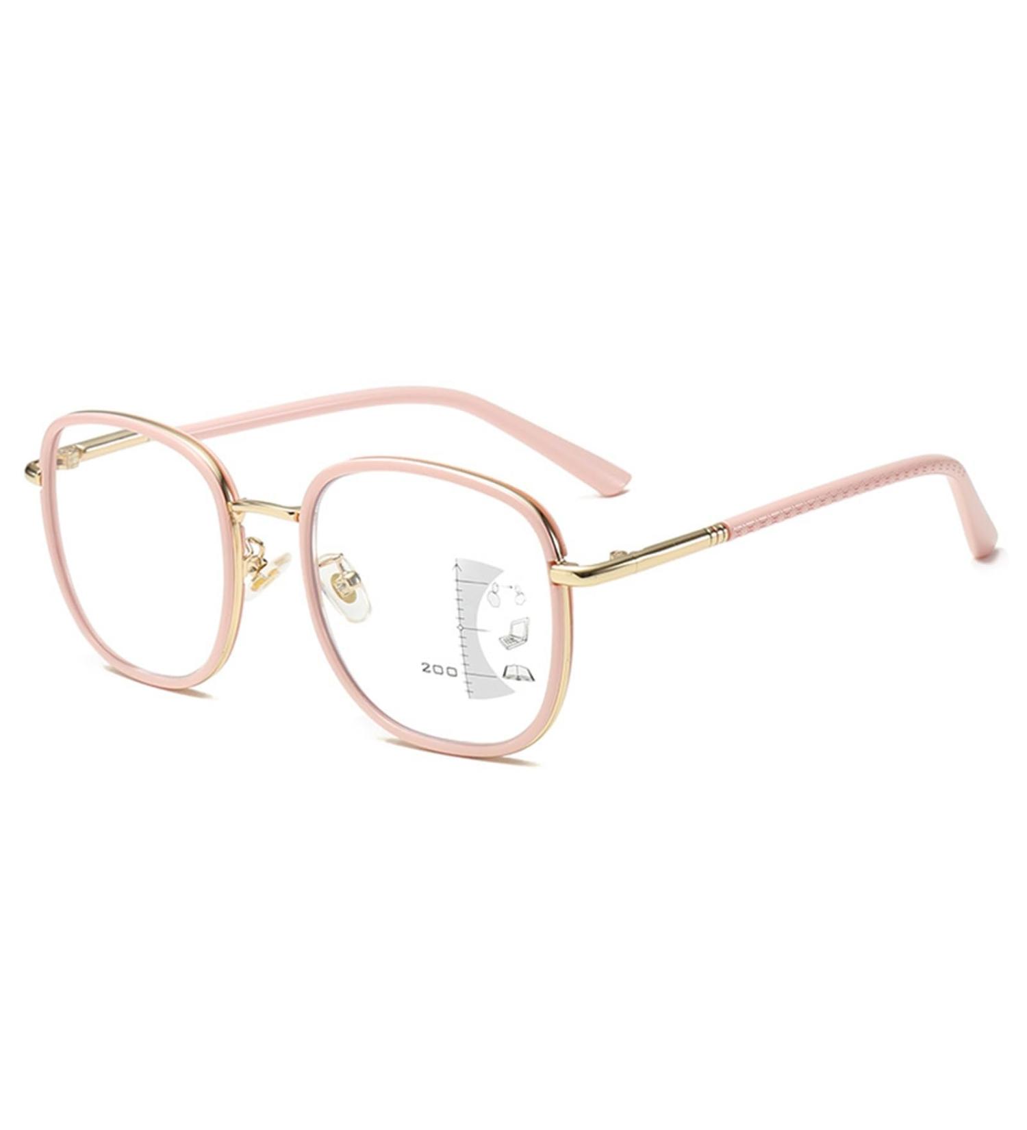 Fashion Oversized Multifocus Reading Glasses for Women Blue Light Blocking Computer Reader Anti Eyestrain Glasses(Couleur:Rouge Grandeur:2.5x) - Buy Online on GoSupps.com