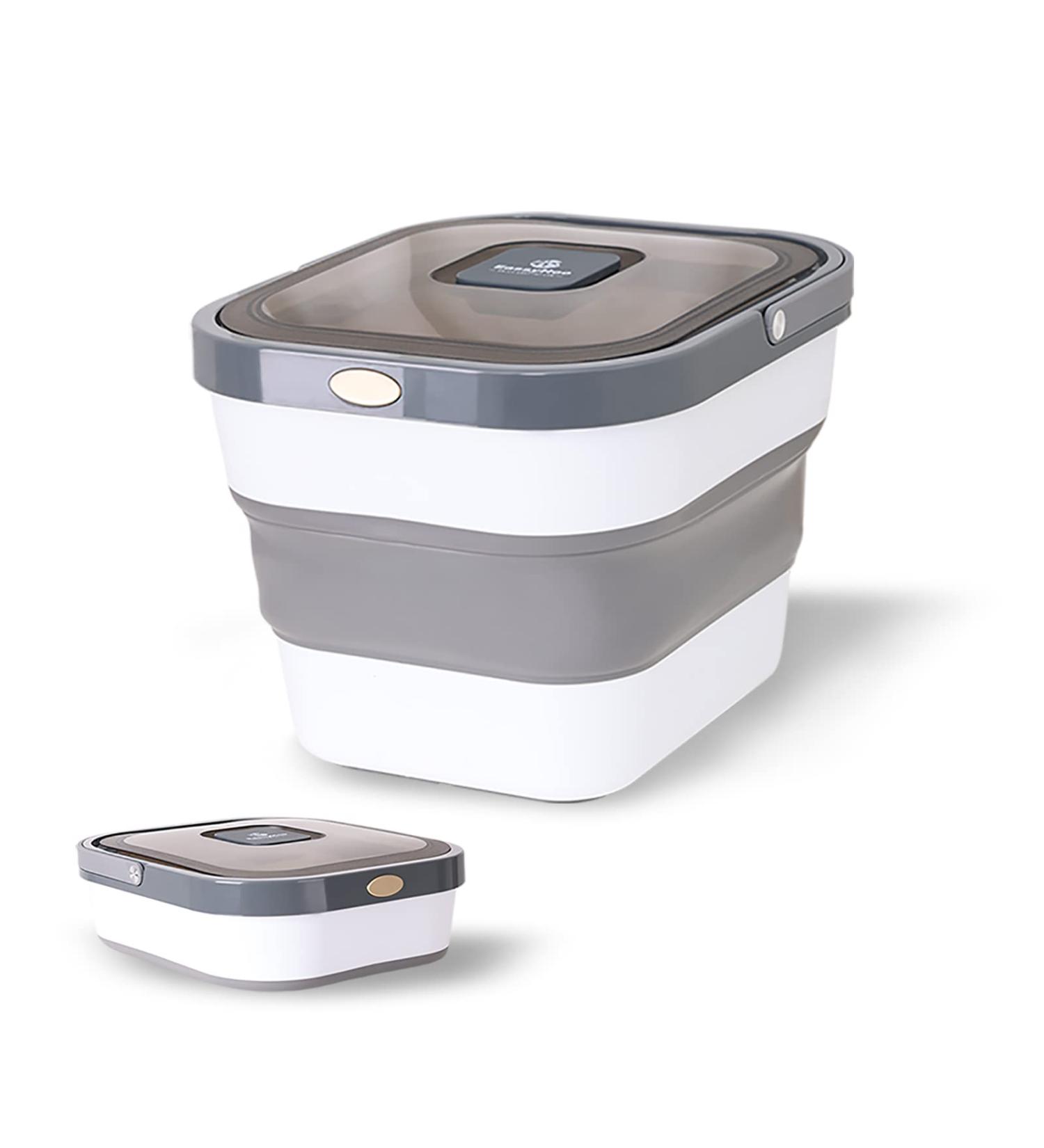 EassyHoo 10LB Pet Food Storage Container with Measuring Cup and Scoop - Grey | 13LB Capacity - Buy Online on GoSupps.com