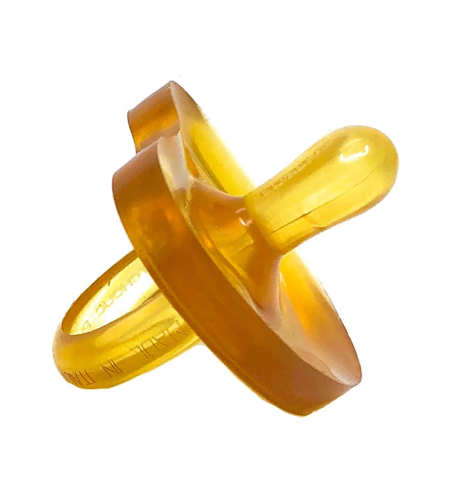 Natural Rubber Pacifier for Preemies - Shorter Nipple, Symmetrical Flat Design - BPA-Free - Handcrafted in Italy - Small Newborn 0-6 mos - Soft and Gentle - 1 Pack - Buy Online on GoSupps.com