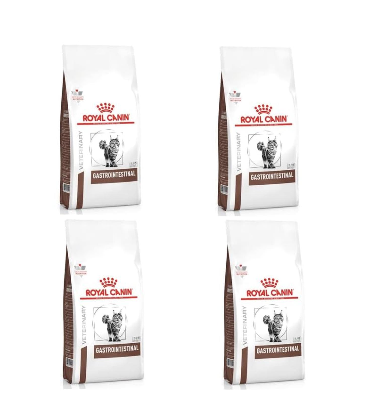 Royal Canin Veterinary Gastrointestinal Dry Cat Food | 4 Pack (4 x 400g) for Gastrointestinal Health | High Acceptance | 1.6 kg - Buy Online on GoSupps.com