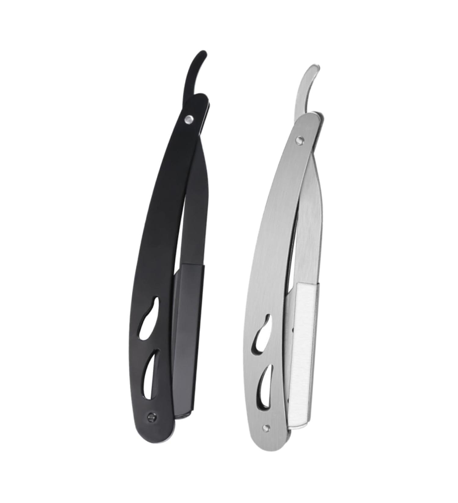 Seaesfoufu Vintage Razor Halter - Foldable Stainless Steel Razor for Men | Rust-Free Hair Clipping Tool - Buy Online on GoSupps.com