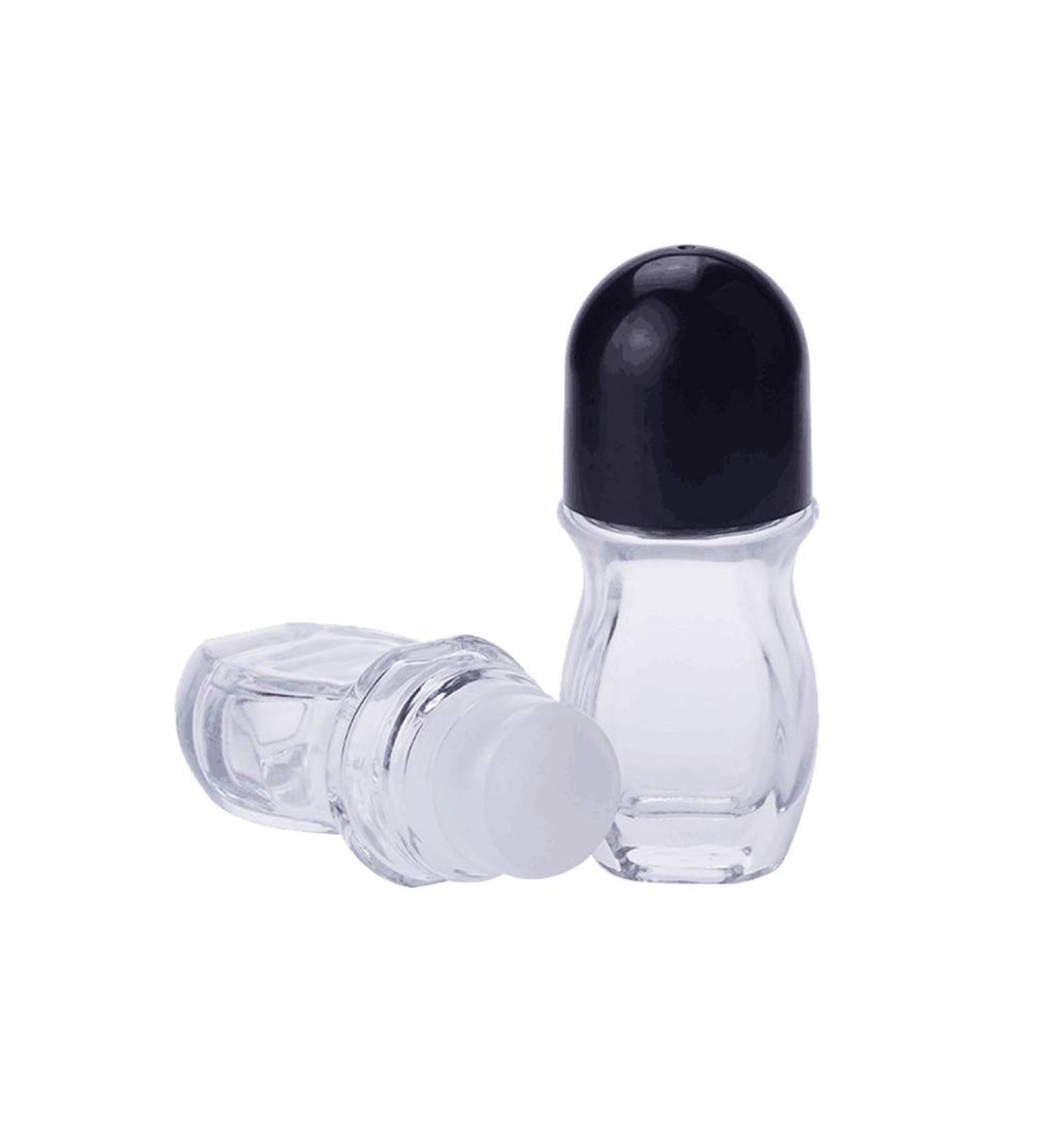 2 Pack 30ml Refillable Clar-on Roll-on Deodorant Bottles | Essential Oil Glass Holder for Aromatherapy & Perfume - Buy Online on GoSupps.com