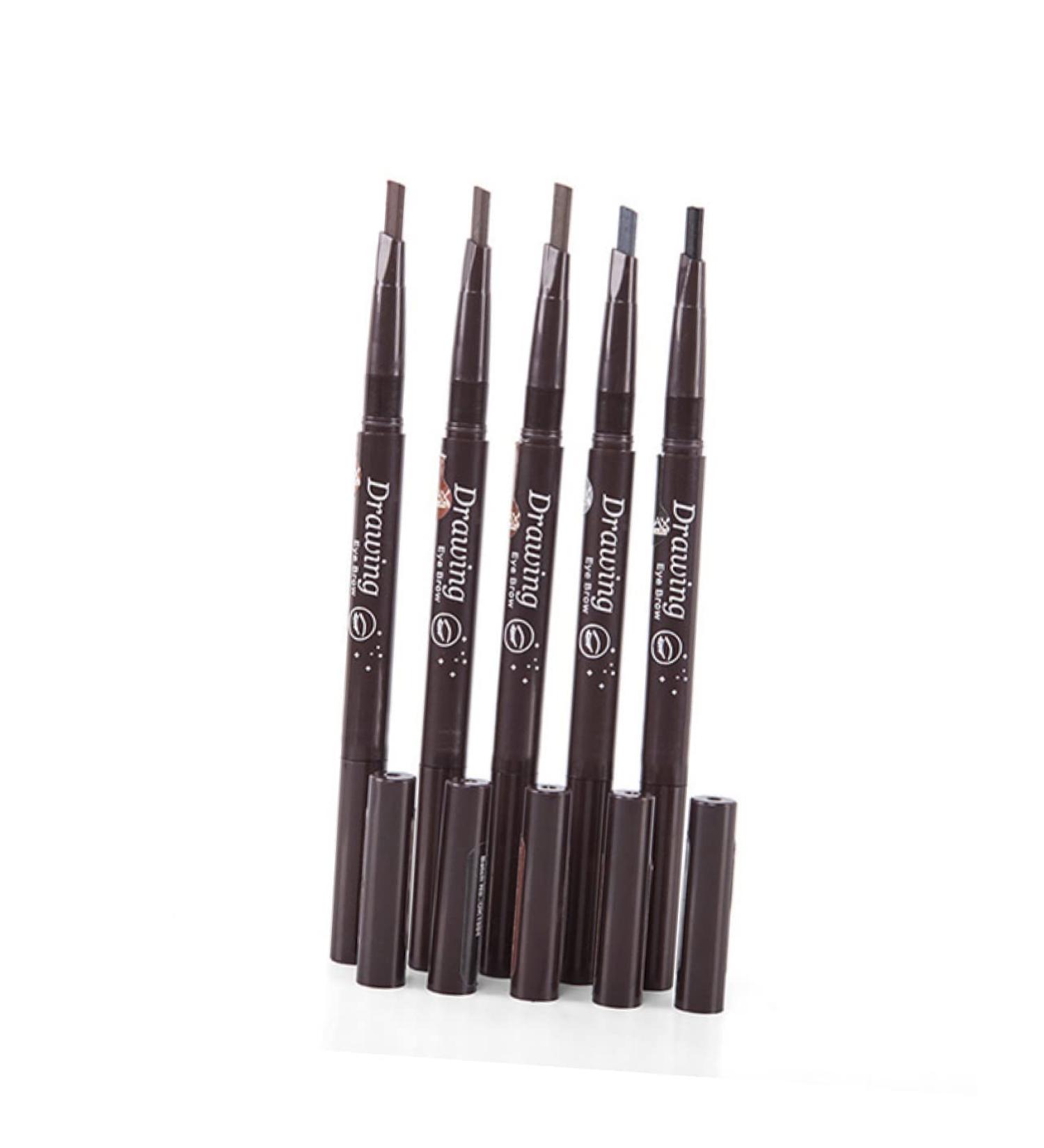 Beatifufu 2 1 Waterproof Brow Pencil Eye Brow Pen Eyebrow Brush Eyebrow Pencil Brush To Rotate Pearlescent Set - Buy Online on GoSupps.com