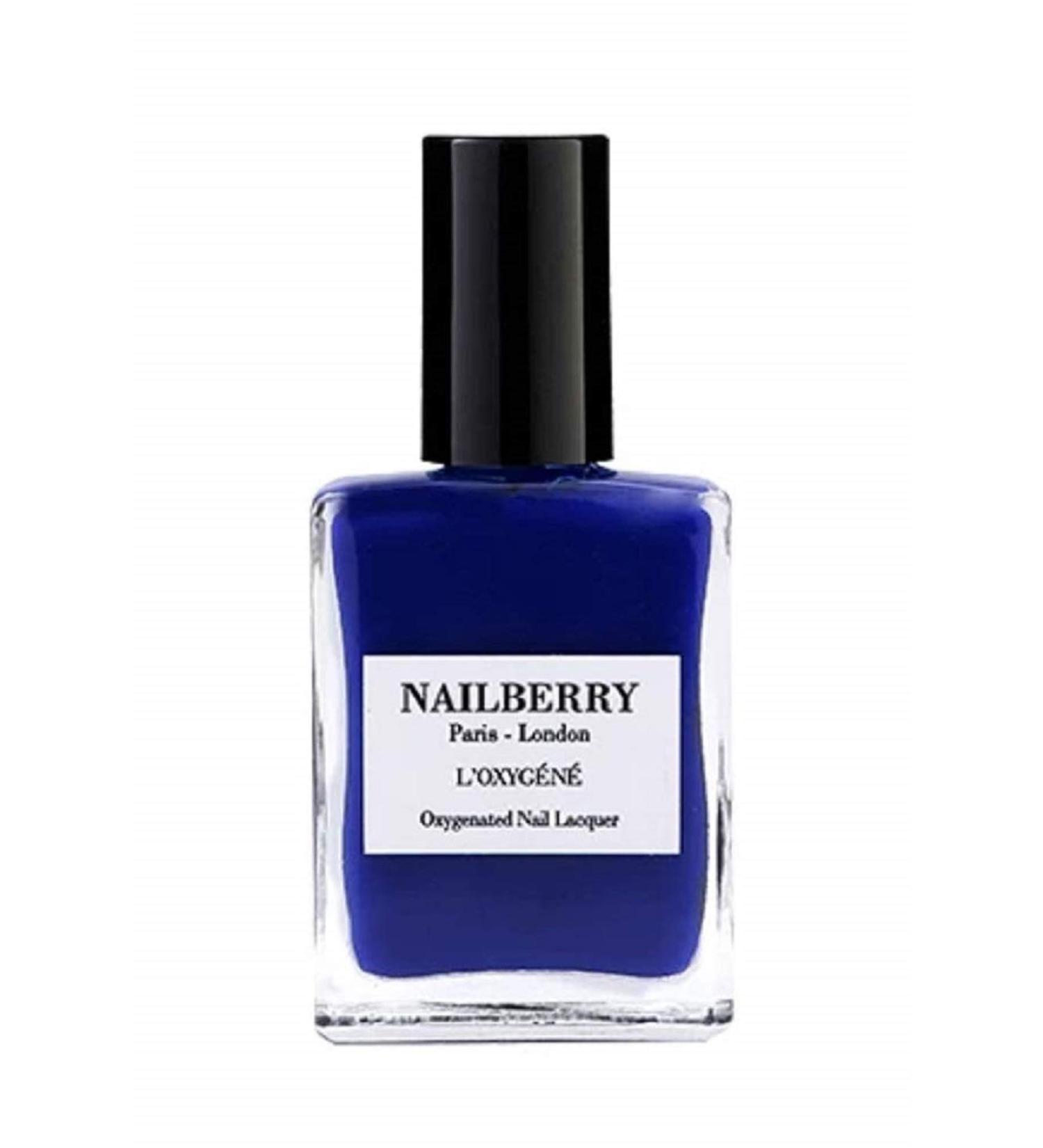 Nailberry L'Oxyg n Oxygenated Nail Lacquer | Maliblue 15ml | Polish for a Healthier Manicure & Long Lasting Colour | 12-Free Vegan Halal Cruelty & Gluten Free