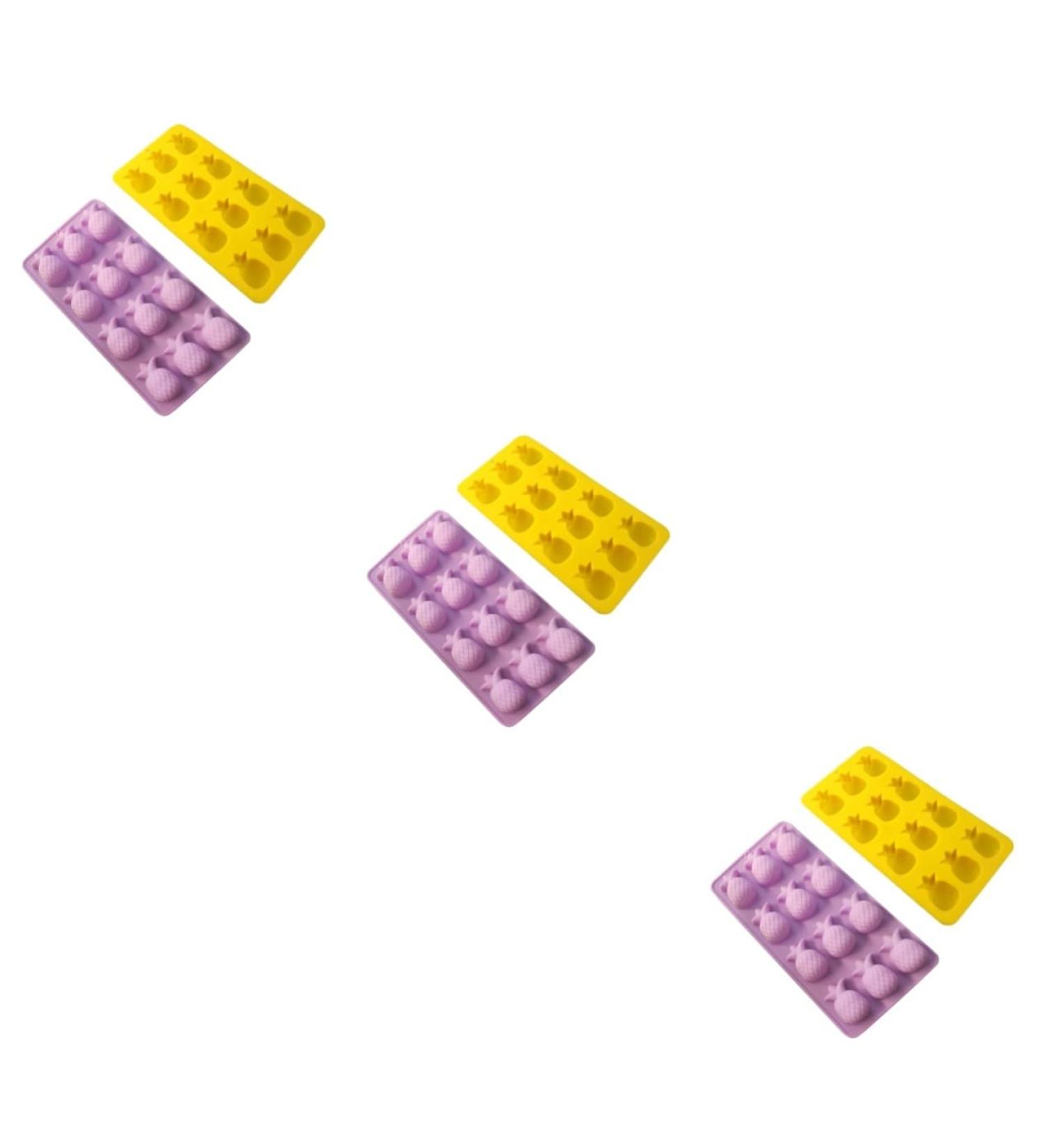 Alipis 6 Pcs Silicone Molds Silicone Candy Mold Silicone Candy Moulds DIY Soap Mold Cactus Pineapple 3pcsx3pcs Yellowx3pcs - Buy Online on GoSupps.com