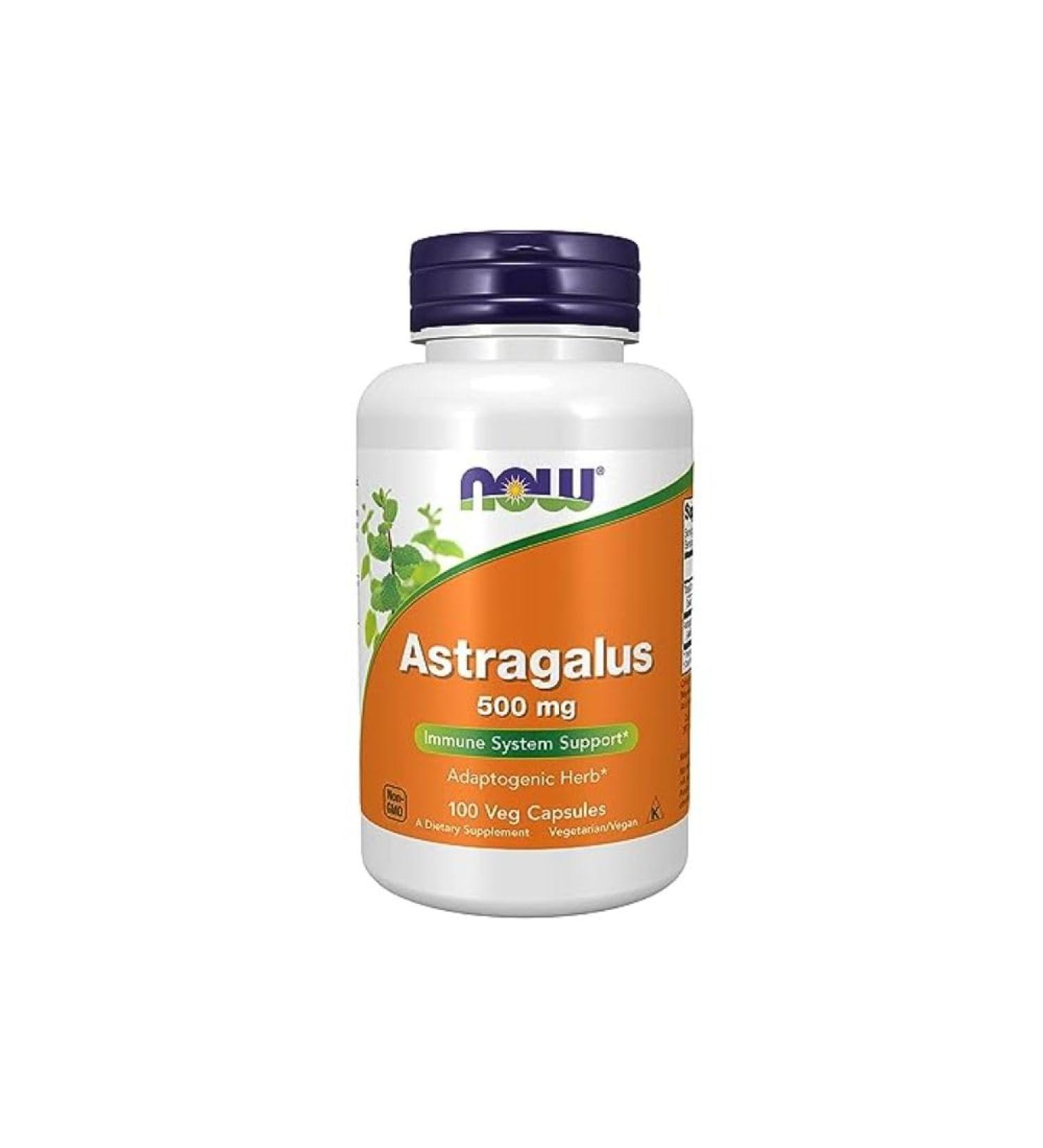 NOW Supplements Astragalus 500mg Capsules 100 Count 100 count (Pack of 1) - Buy Online on GoSupps.com
