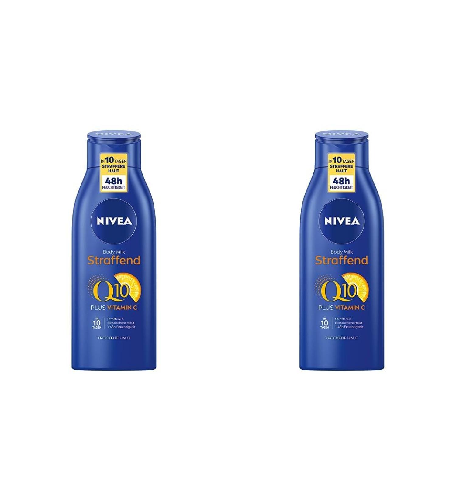 NIVEA Skin Firming Body Milk with Q10 - 400ml Pack of 2 for Dry Skin | Buy Online Internationally - Buy Online on GoSupps.com