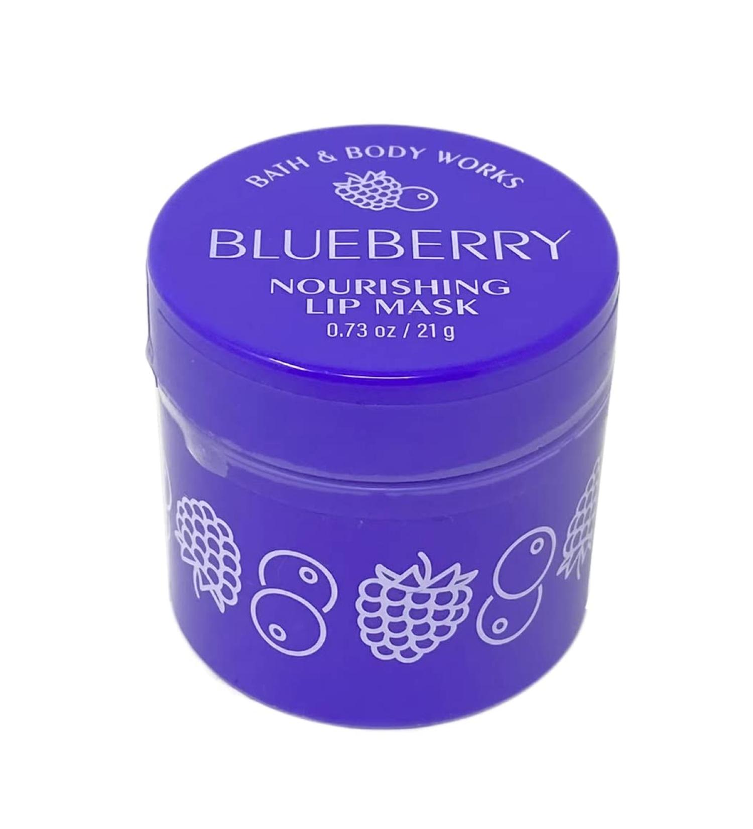 Bath & Body Works Blueberry Nourishing Lip Mask - 0.73 oz / 21 g