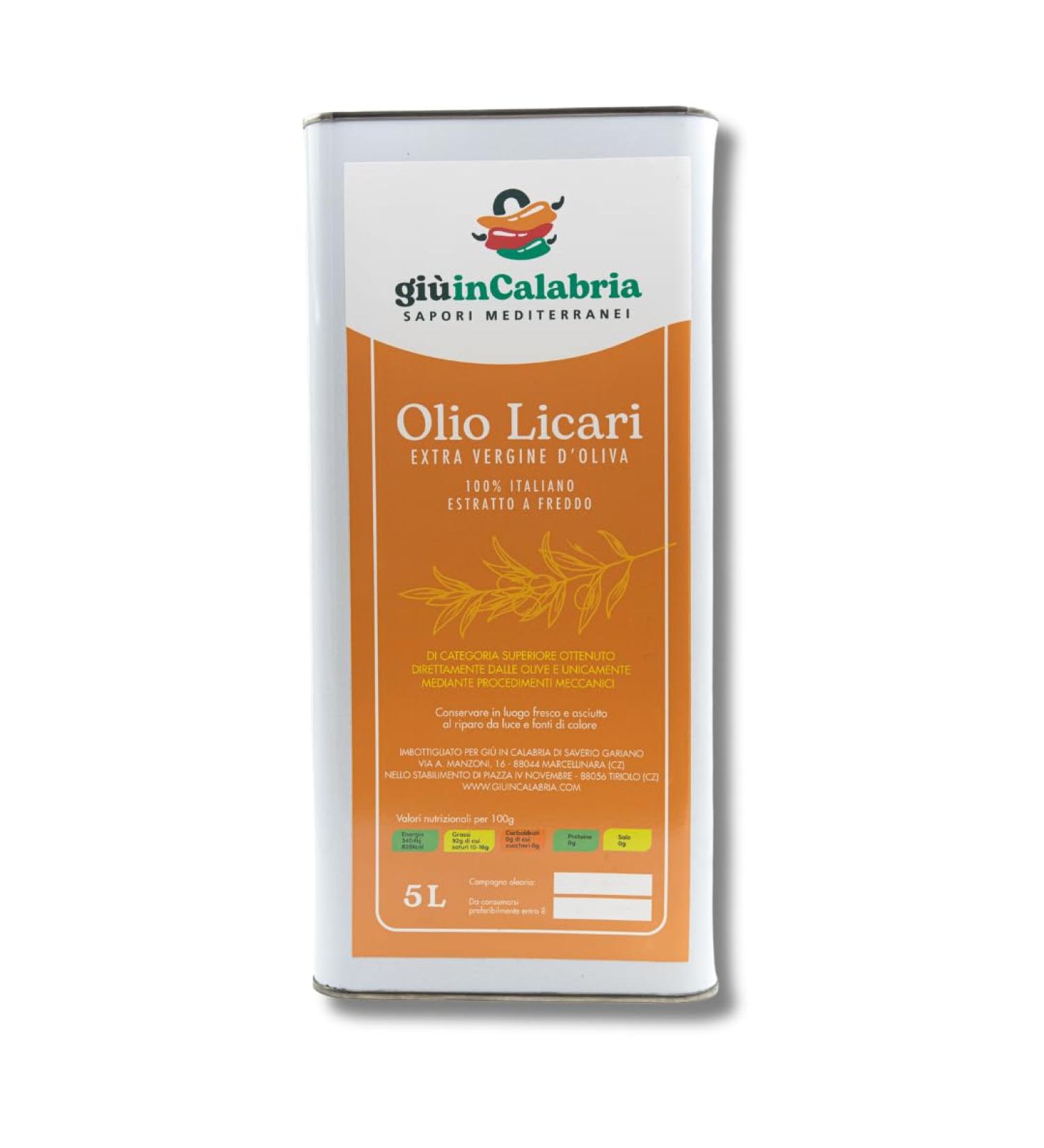  sapori mediterranei Italian extra virgin olive oil Licari 100% natural cold-pressed Product from Calabria Pure and fruity Perfect for gourmet cuisine and everyday use (5 L) Mediterranean flavours - Buy Online on GoSupps.com