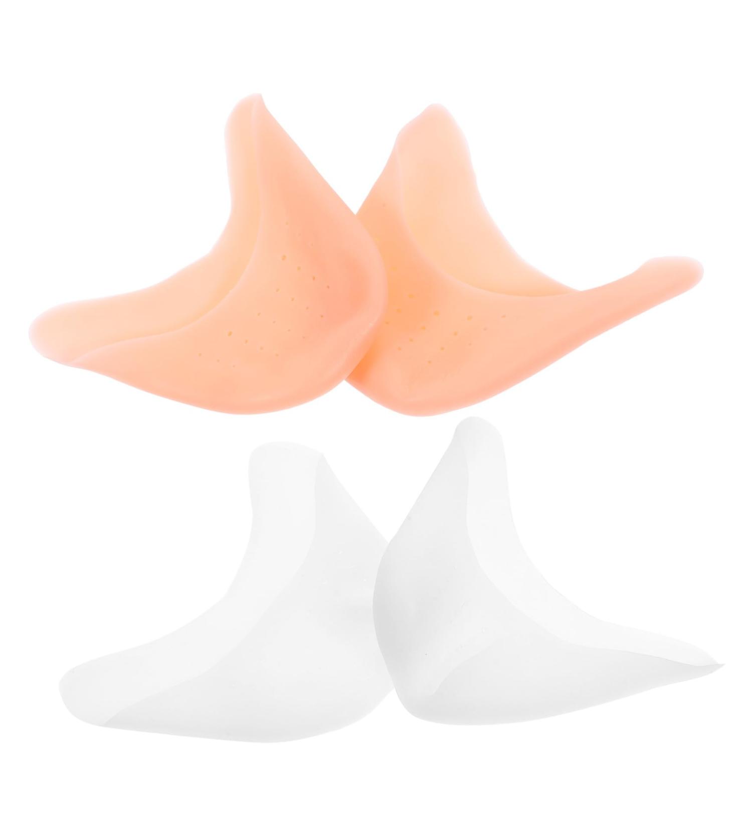 Didiseaon Toe Sleeve Pads for Women - 2 Pairs Silicone Gel Toe Covers for Ballet High Heels & Dance - Toeless Half Socks in Assorted Colors - 9x7cm - Buy Online on GoSupps.com