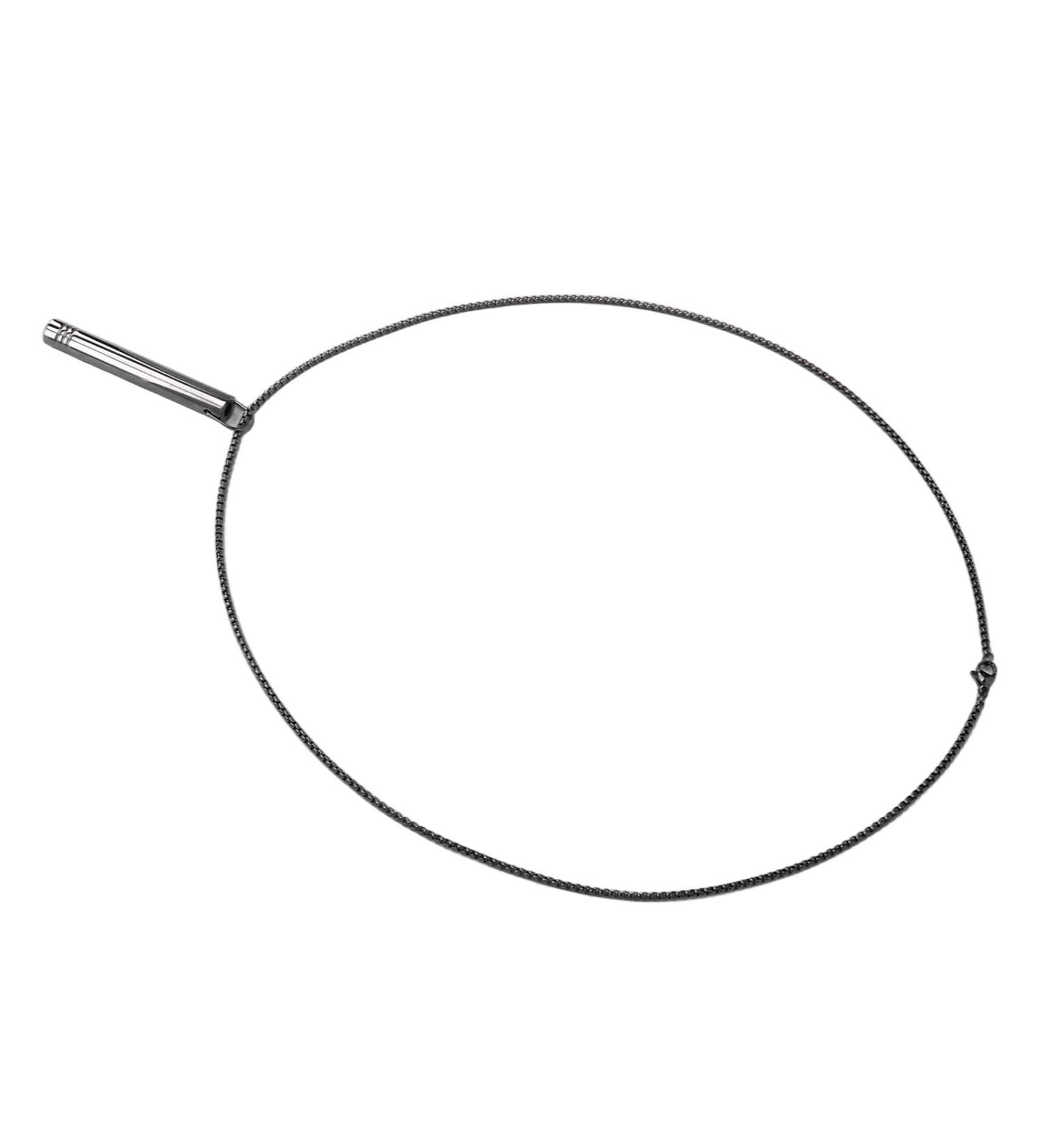 Buy Titanium Steel Pendant for Stress Reduction & Relaxation - Black Breathing Necklace for Anxiety Relief | International Shipping Available - Buy Online on GoSupps.com