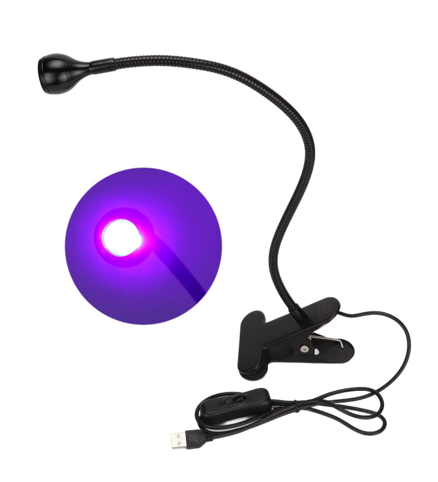 395 NM USB-Powered UV Adhesive Hardening Lamp with Clamp | Portable Swan Neck Light for Cell Phone Repair & UV Gel Nails - Buy Online on GoSupps.com