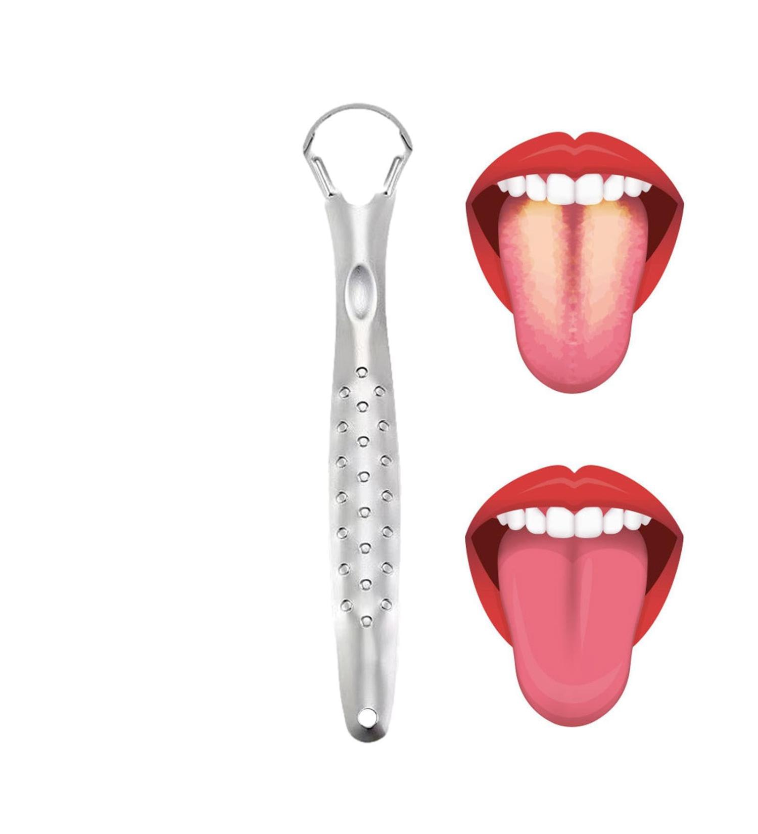 Kazuko Stainless Steel Tongue Cleaner | Effective Tongue Scraper for Bad Breath & Oral Hygiene - Buy Online on GoSupps.com