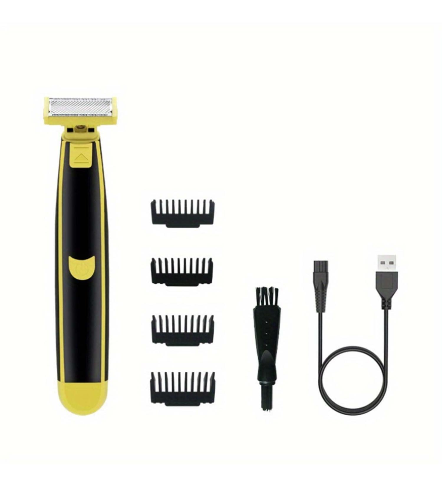 Buy Men's Full Body Washed Wet & Dry Electric Shaver - Model #8 Black | Best Double Shave Performance - Buy Online on GoSupps.com