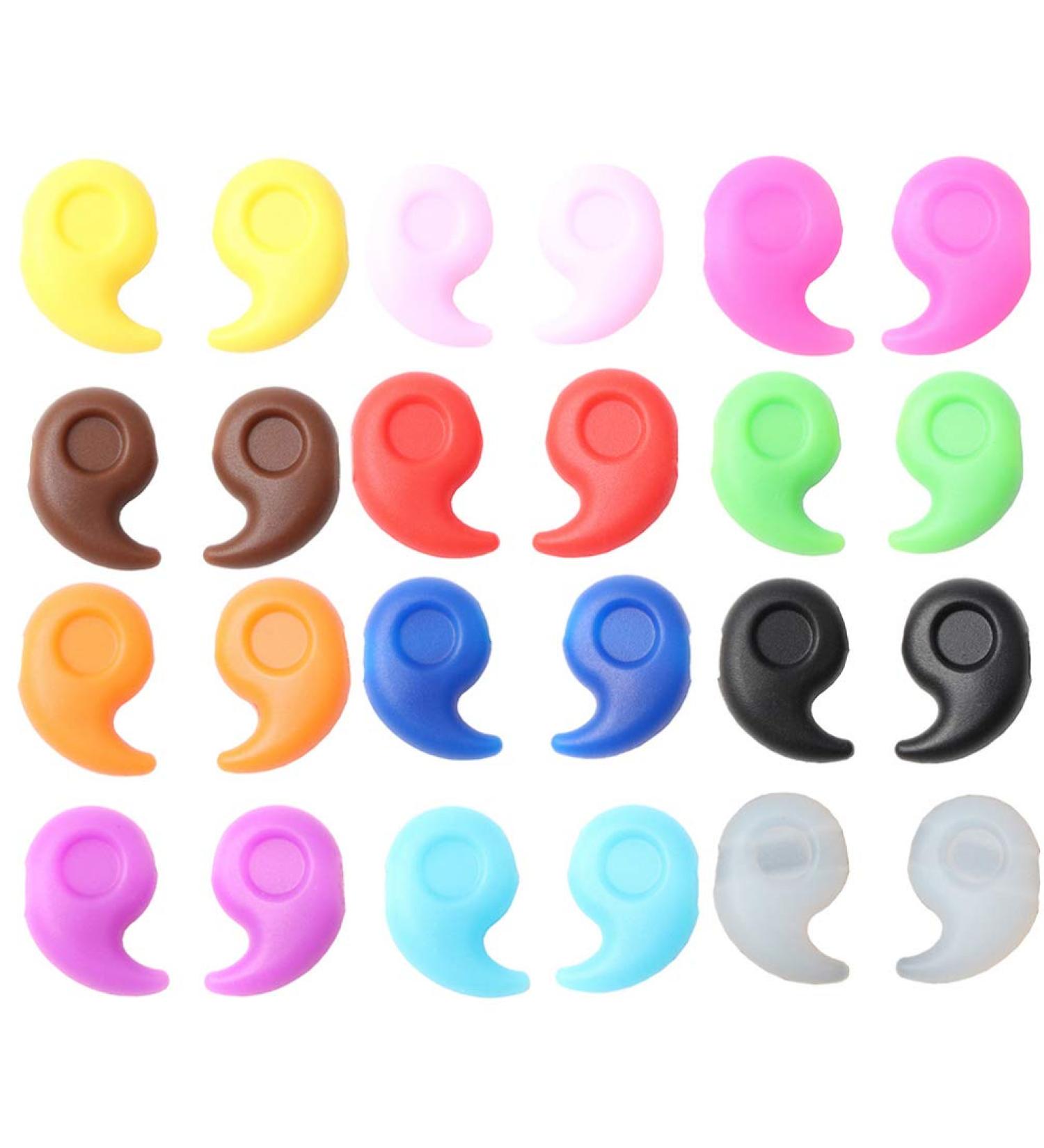 12 Pairs Anti-Slip Holding Tape for Glasses | Silicone Slide-Resistant Sleeves & Leg Covers - Buy Online on GoSupps.com