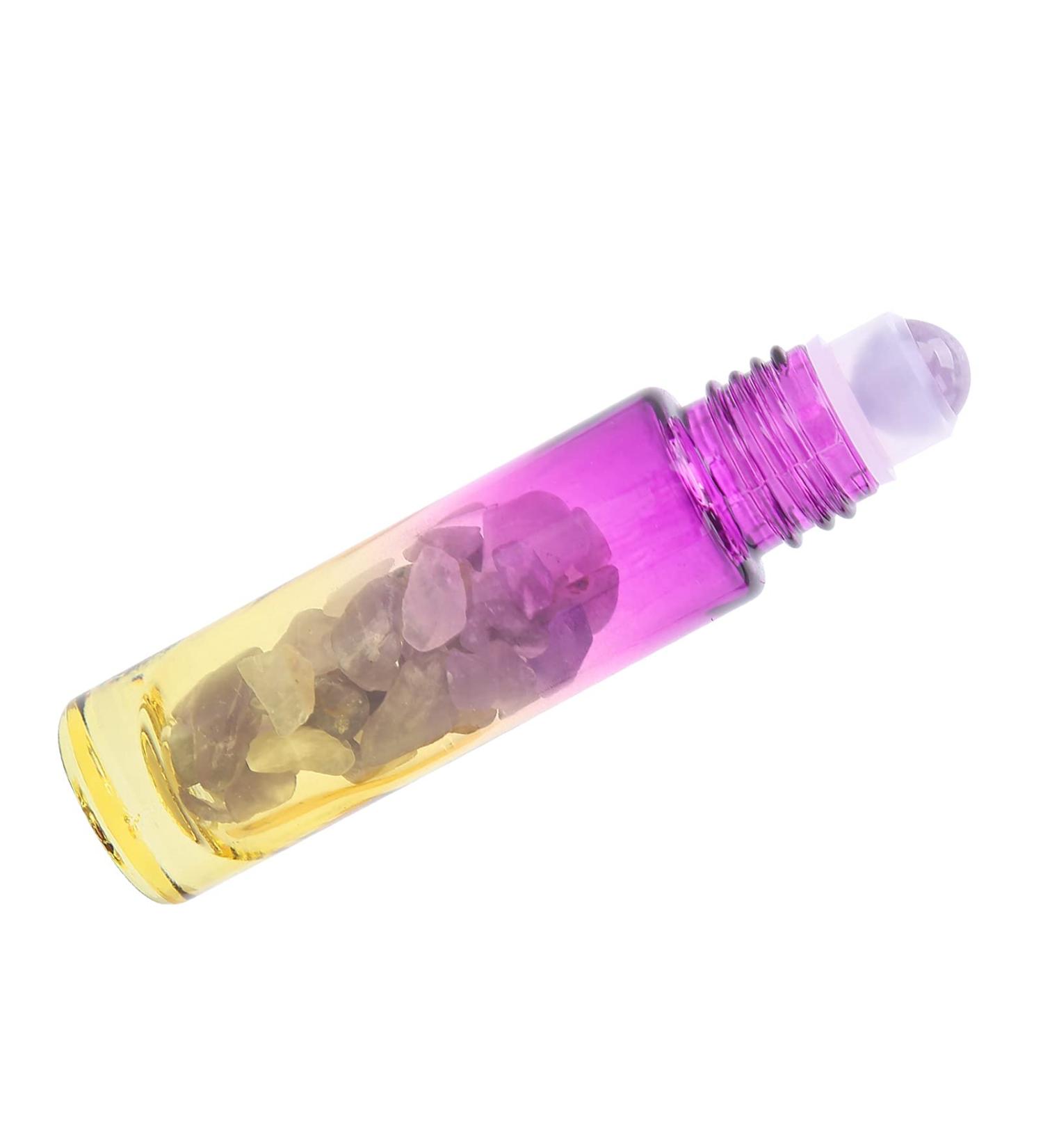 Fabater Roller Bottle Hotel Glass Essential Oil Bottle for Home Travel (10ML red and yellow gradient essential oil bottle) - Buy Online on GoSupps.com