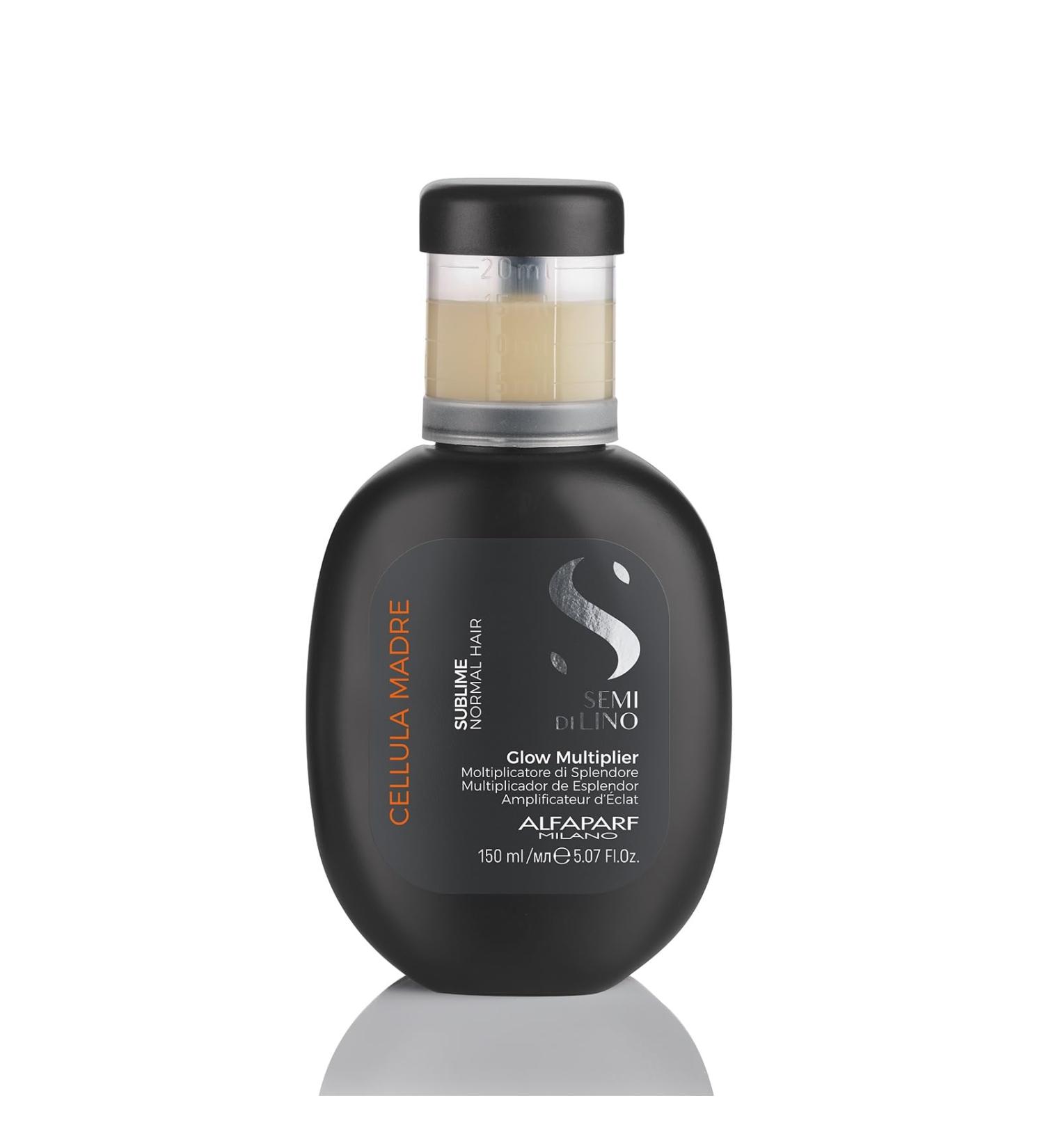 Alfaparf Milano Semi di Lino Sublime Cellula Madre Glow Multiplier - Hair Serum for Dry Damaged Hair and Growth - Spicy Citrus Woody Aroma - 5.07 oz