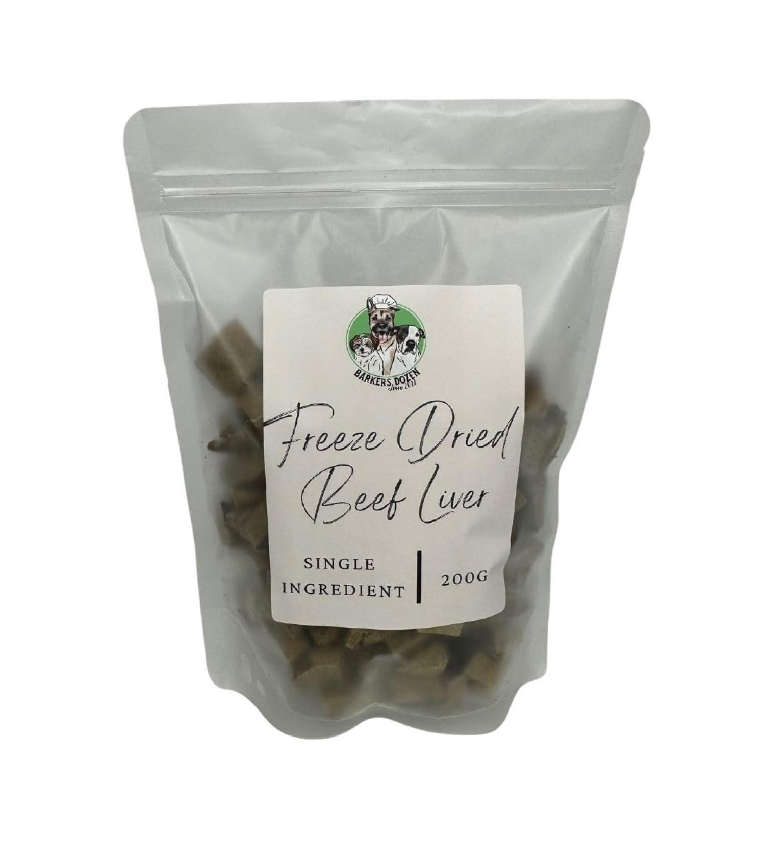 Barkers Dozen Freeze Dried Beef Liver Dog Treats 1 LB Training Treats Single Ingredient Liver Treats High Protein Dog Treats Beef Dog Treats Canadian Beef Dog Treats - Buy Online on GoSupps.com