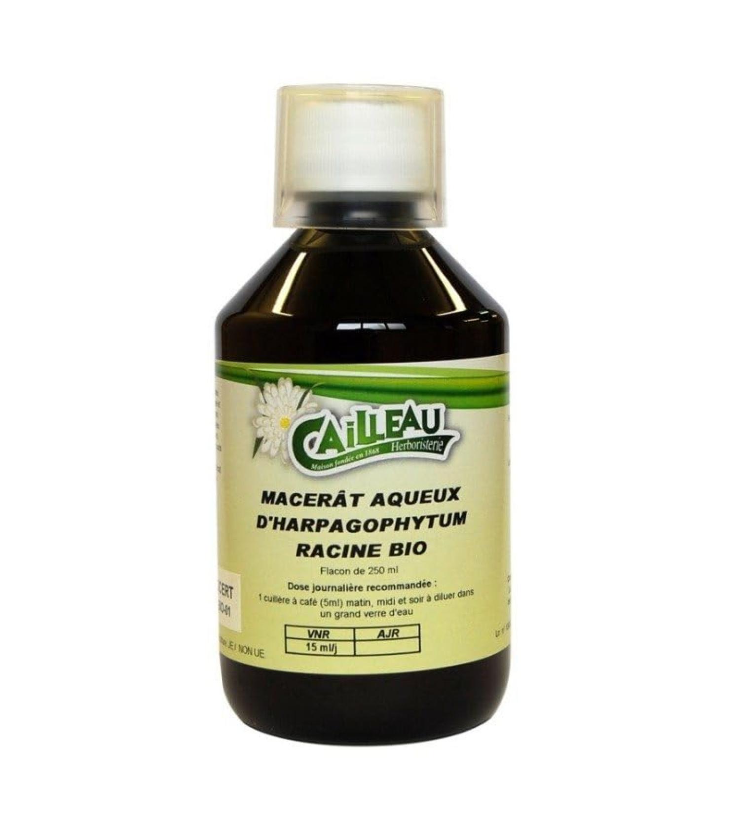 Cailleau - Herboristerie Aqueous Macerate of Harpagophytum - Organic Root - 250 ml Bottle - Cailleau