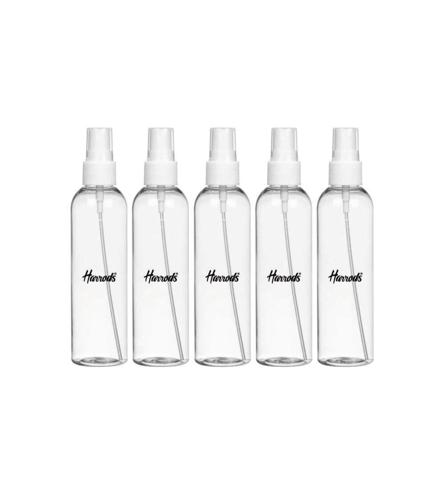 Harrods 100ml Empty Mist Spray Bottles - Pack of 5 | Plastic Spray Bottle - Buy Online on GoSupps.com