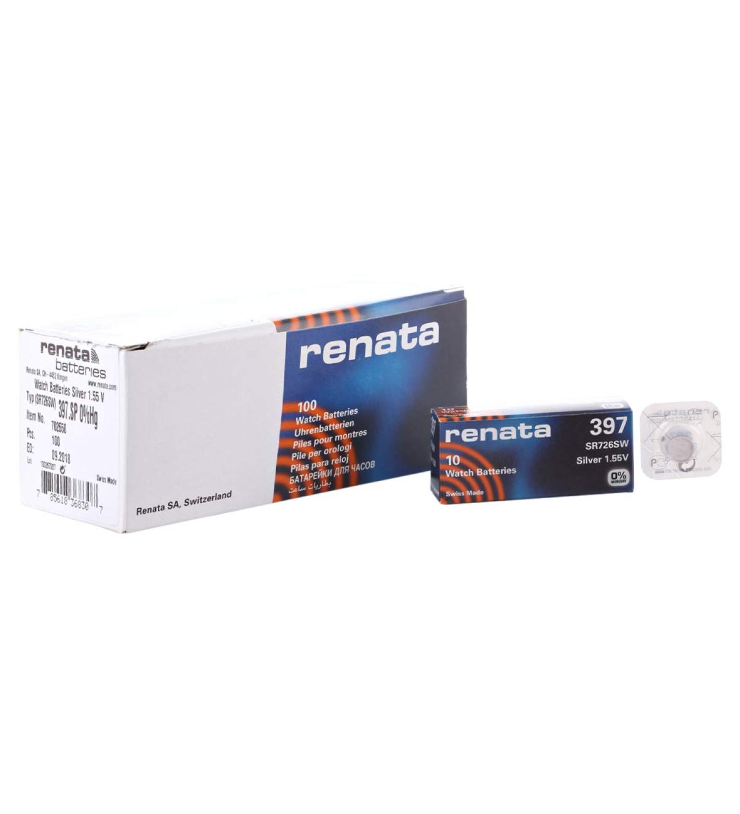 Buy Renata 397 Watch Battery (SR726SW) - Long-Lasting Power for Your Timepieces | International Shipping Available - Buy Online on GoSupps.com