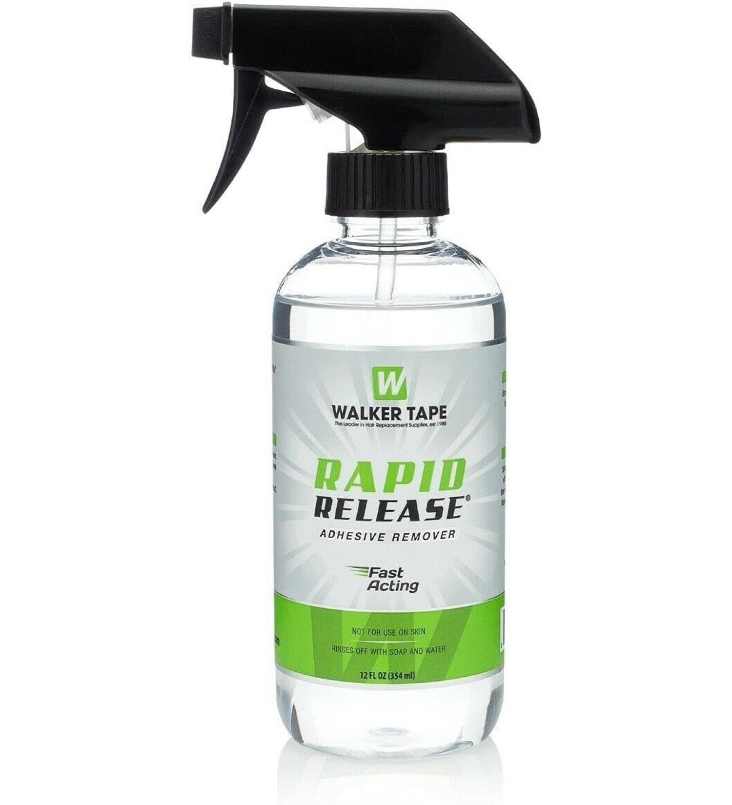 Adhesive Remover Walker Tape Rapid Release Rapidly removes wig glue & tape residue. The fastest cutting solution Walkers tape have created yet. Quicker than C22 & Lace Release