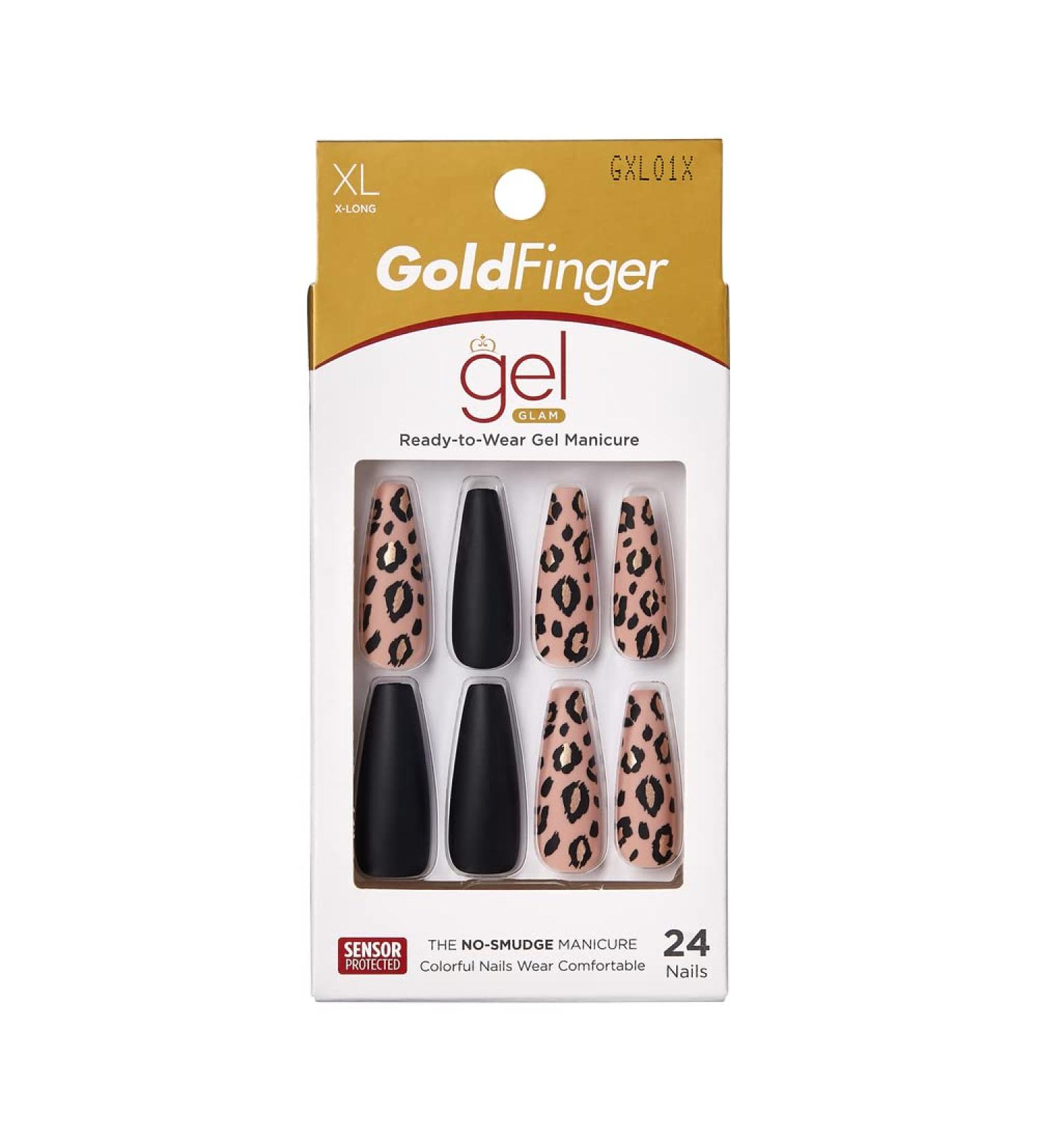 Gold Finger X-Long Limited Edition Coffin Shape Press On Nails - Long Journey - Buy Online on GoSupps.com