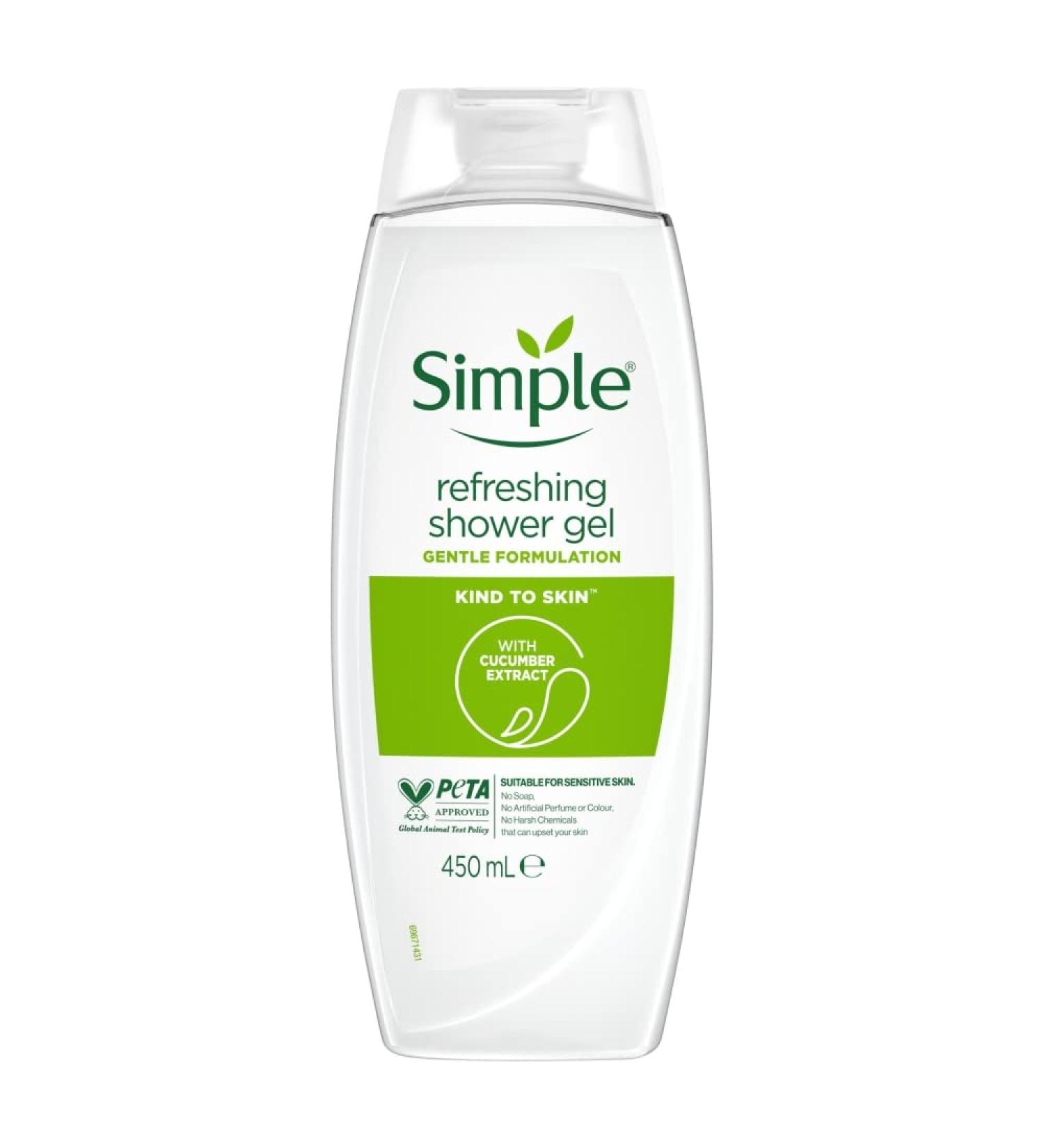 Simple Kind to Skin Shower Gel Refreshing 450 ml
