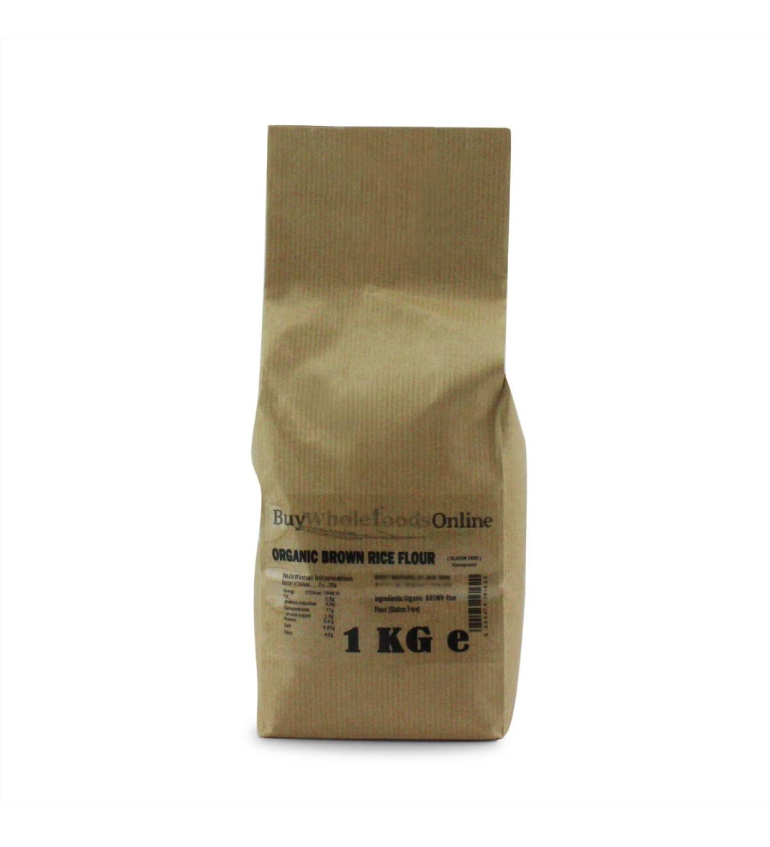 Organic Brown Rice Flour Stoneground (Gluten Free) 1kg (BWFO)