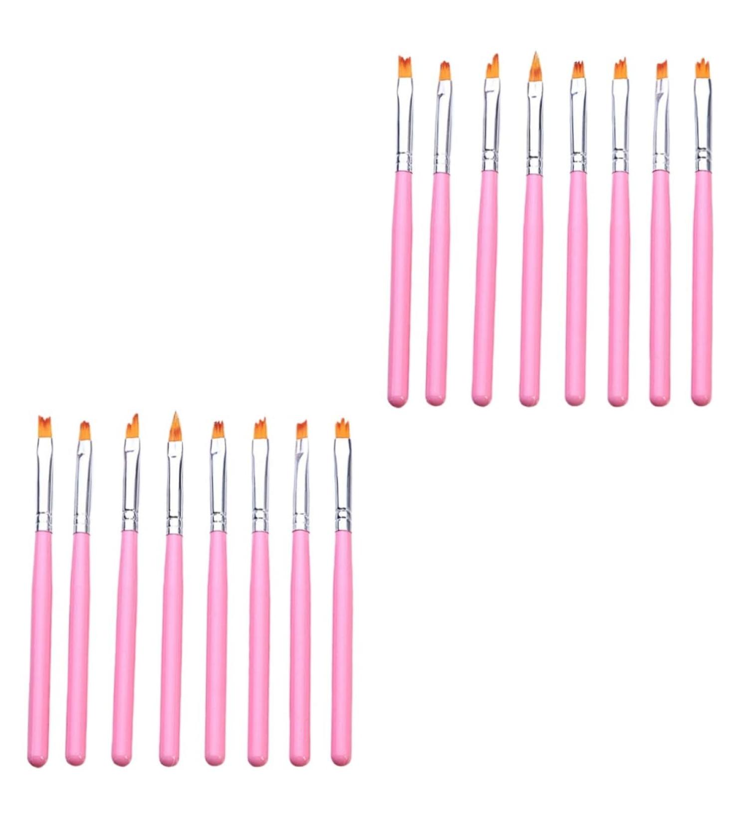Healeved 2 Sets Nail Painting Tool Builder Gel for Nails Salon 3d Nails Tool Nail Art Brush Kit De Manicura Nail Gel Nail Painting Brush Gel Builder for Nails Accessories Pink Manicure - Buy Online on GoSupps.com