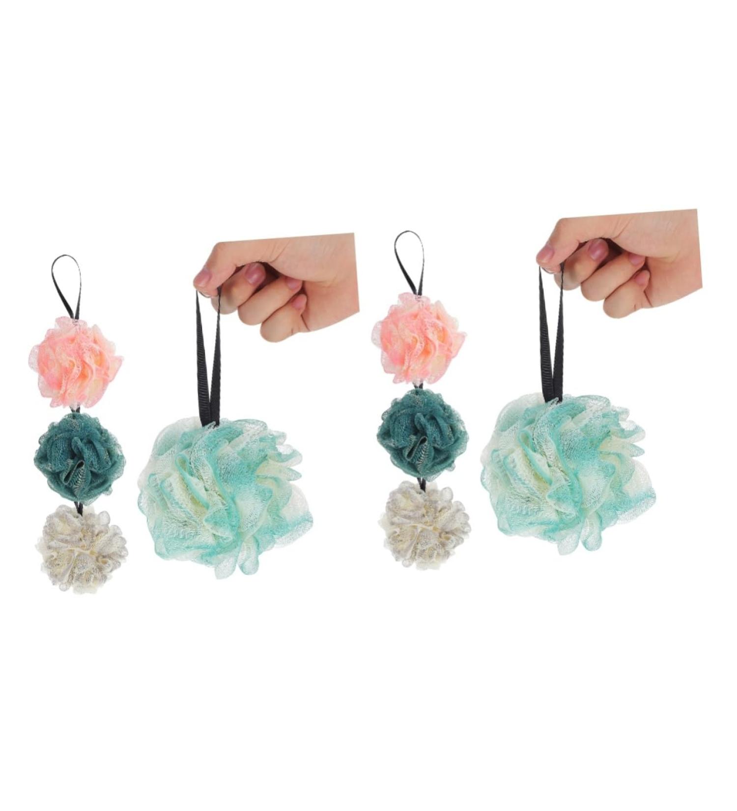 Beaupretty 8 Pcs Colorful Large Bath Balls - Exfoliating Shower Loofahs & Travel Body Wash Sponges for Ultimate Clean & Relaxation - Buy Online on GoSupps.com