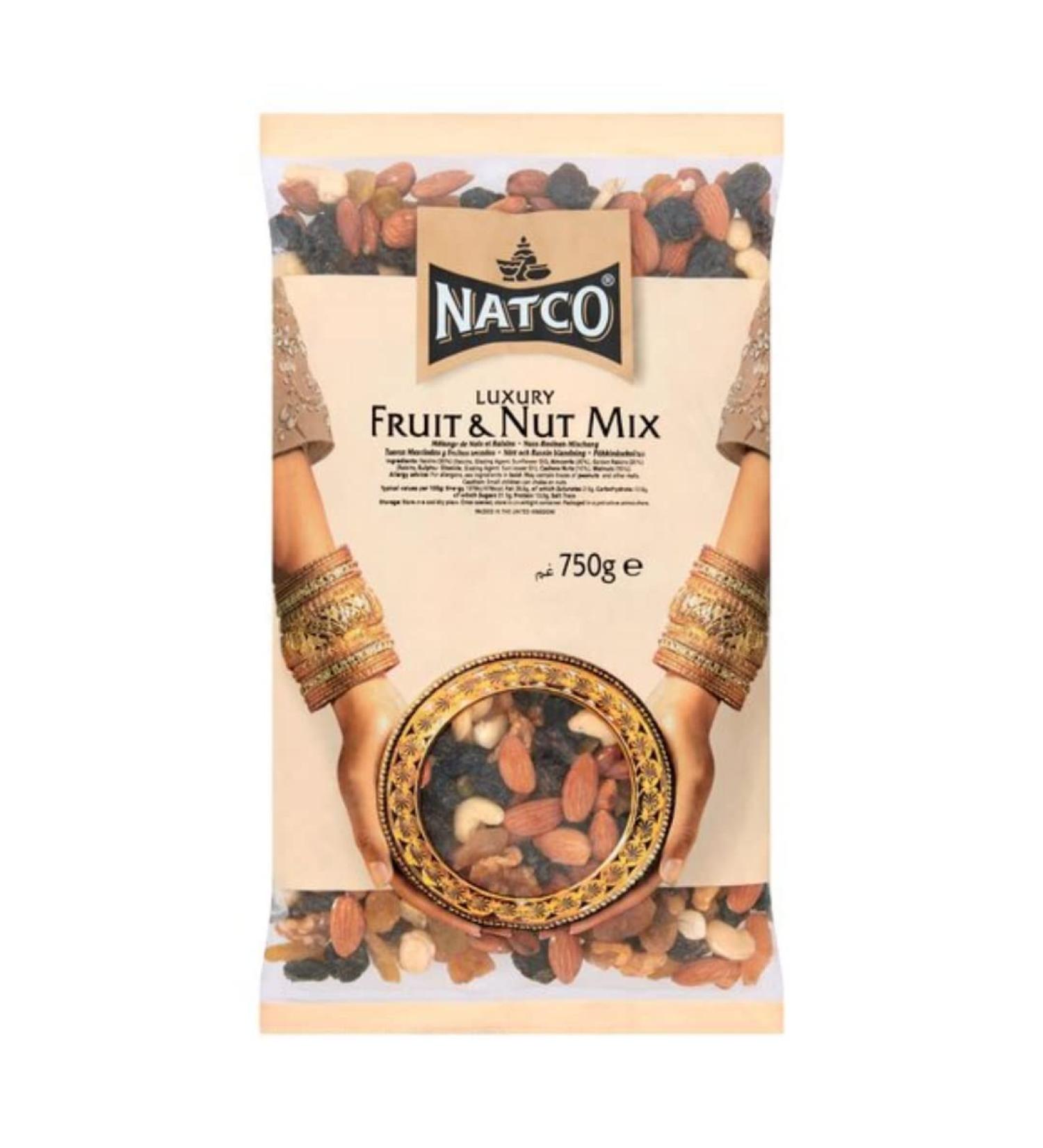 Natco Luxury Fruit & Nut Mix 750gr x 2 pack Fruit Nut Mix