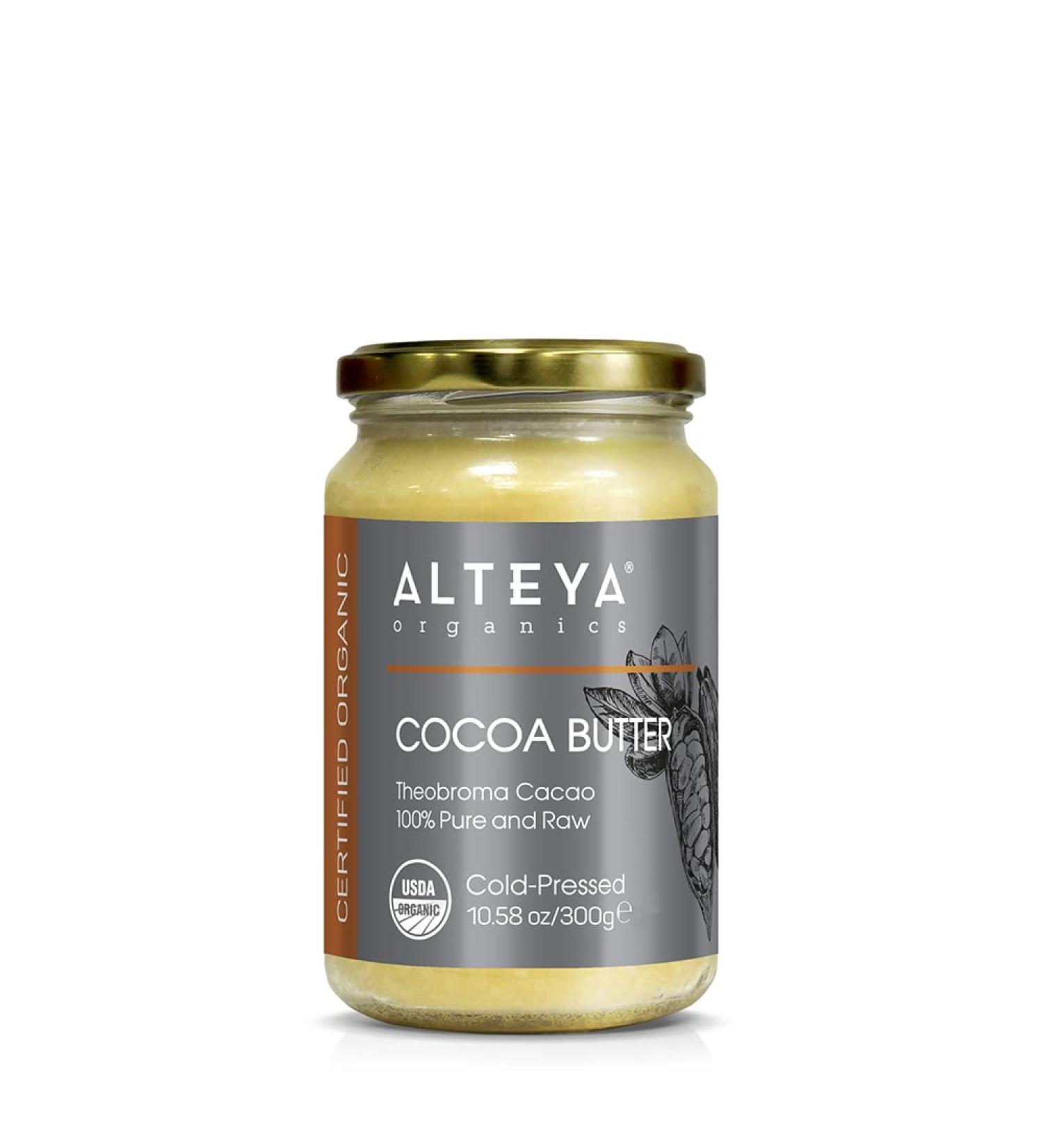 Altenya Bio Cocoa Butter 300g - 100% USDA Certified Raw Natural Cocoa for Body Hair & Lip Care - Imported from South Africa - Buy Online on GoSupps.com