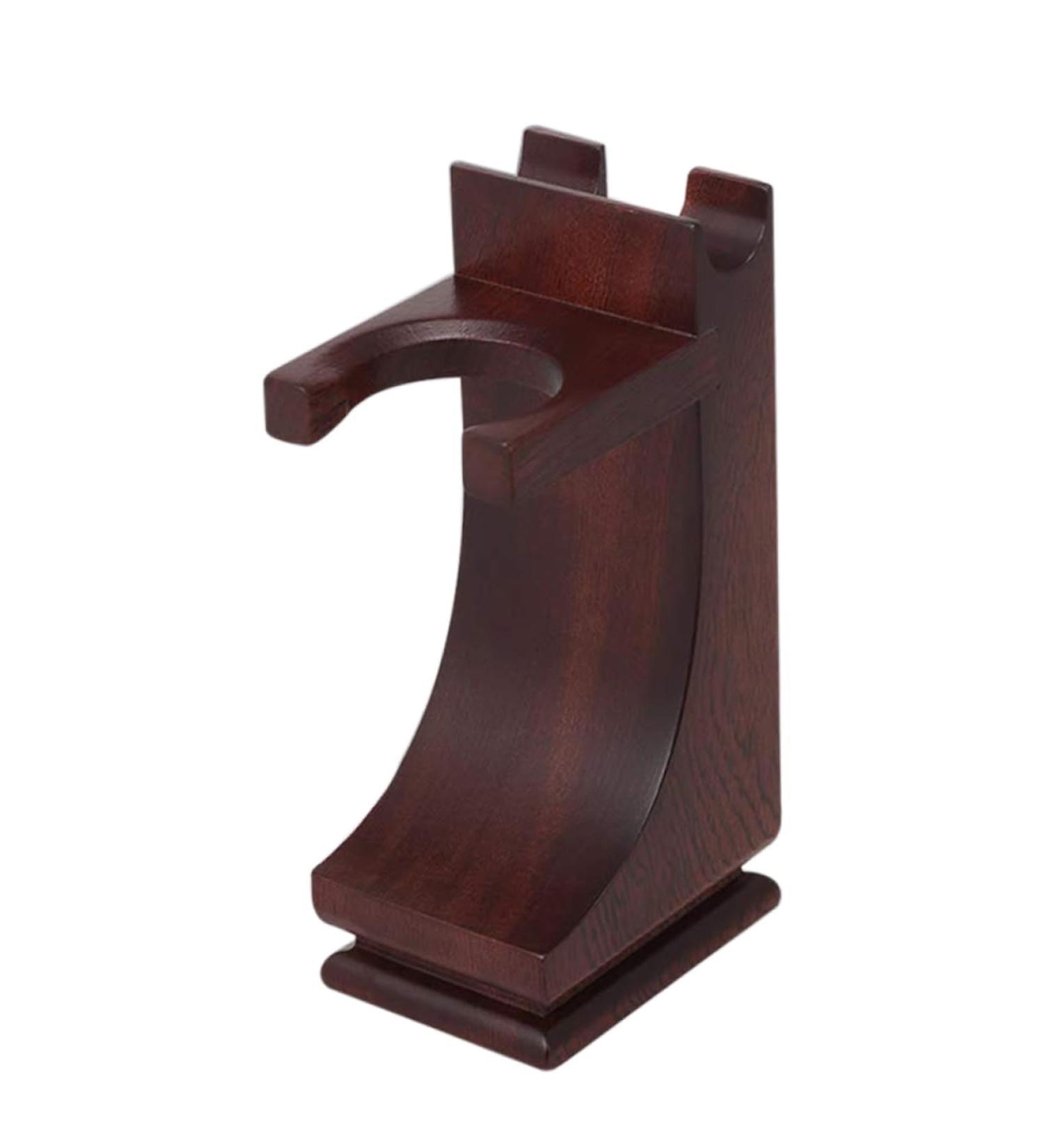 Shop Minkissy Wing Iron Stand Premium Solid Wood Electric Razor Holder for Men | Beard Tool Stand - Buy Online on GoSupps.com