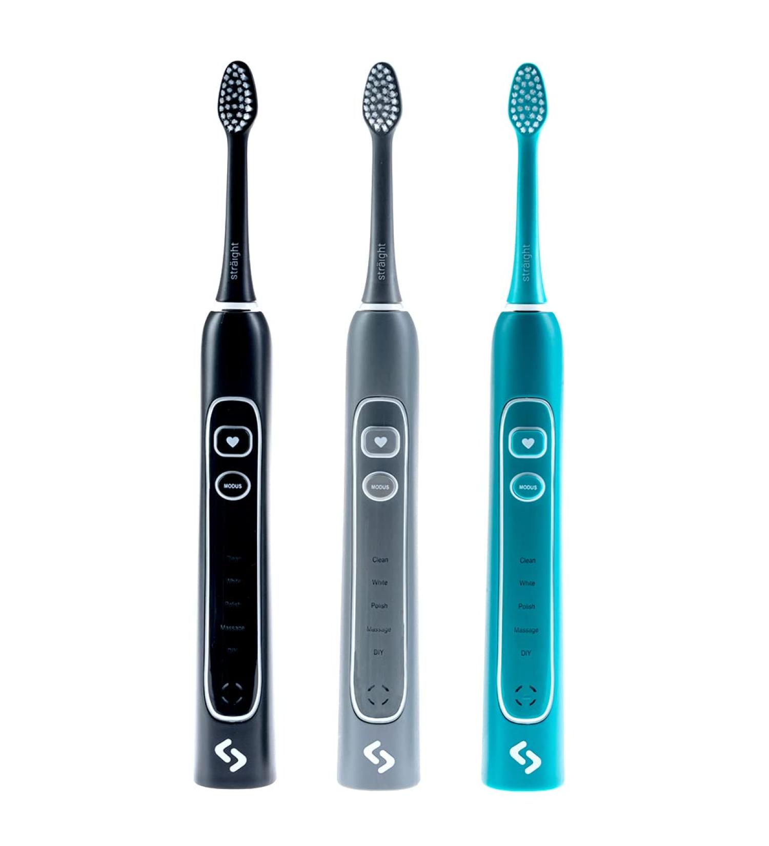 Buy Str ight Electric Toothbrush - Eco-Friendly 3 Colors 3 Brush Heads & 75ml Toothpaste - Long-Lasting Battery for International Shipping - Buy Online on GoSupps.com