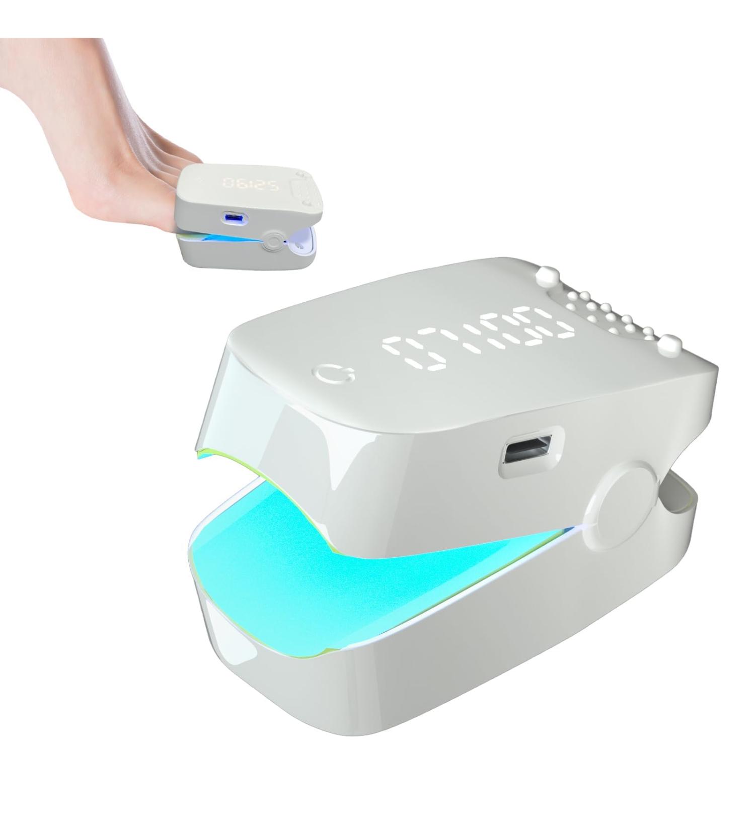 Hanvate Nail Fungus Cleaning Laser Device - LED Screen, Automatic Timer, Touch Button - Home Use Treatment - Buy Online on GoSupps.com